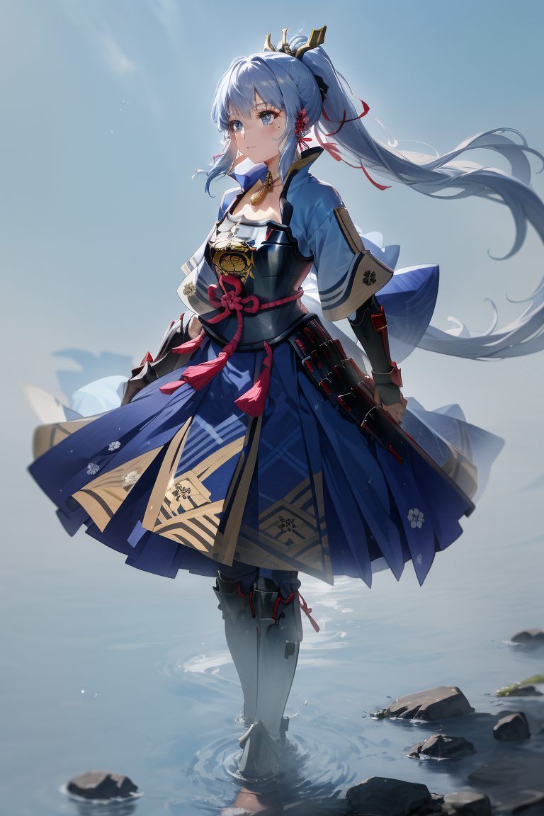 不仅有着清新脱俗的气质今天给大家带来一位国漫界的女神——神里凌华！这位原神里的美人儿