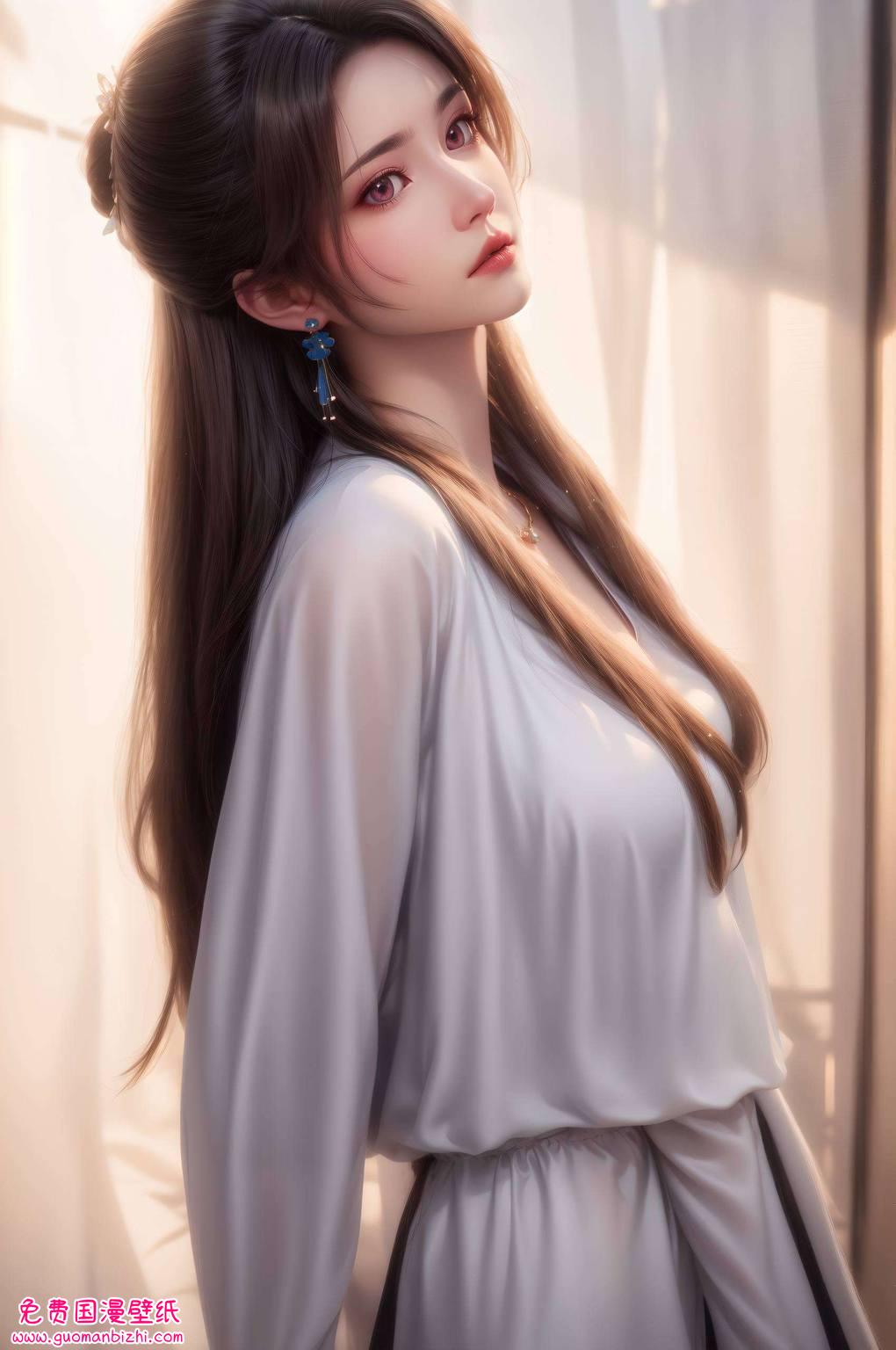 国漫女神夭夭的灵动与动漫美女周元的英姿浪漫邂逅在元尊高清壁纸
