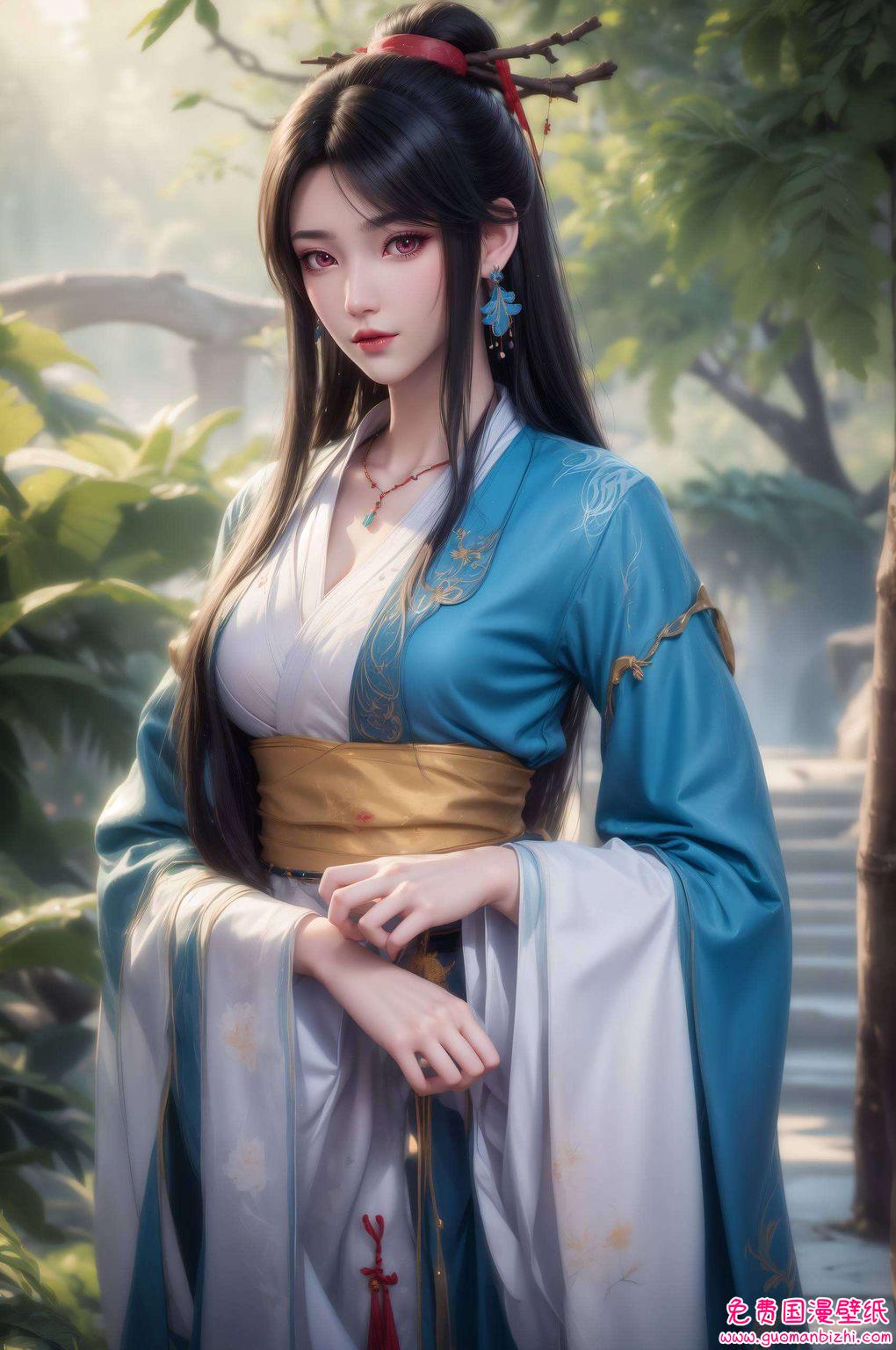 夭夭与元尊华美的服饰