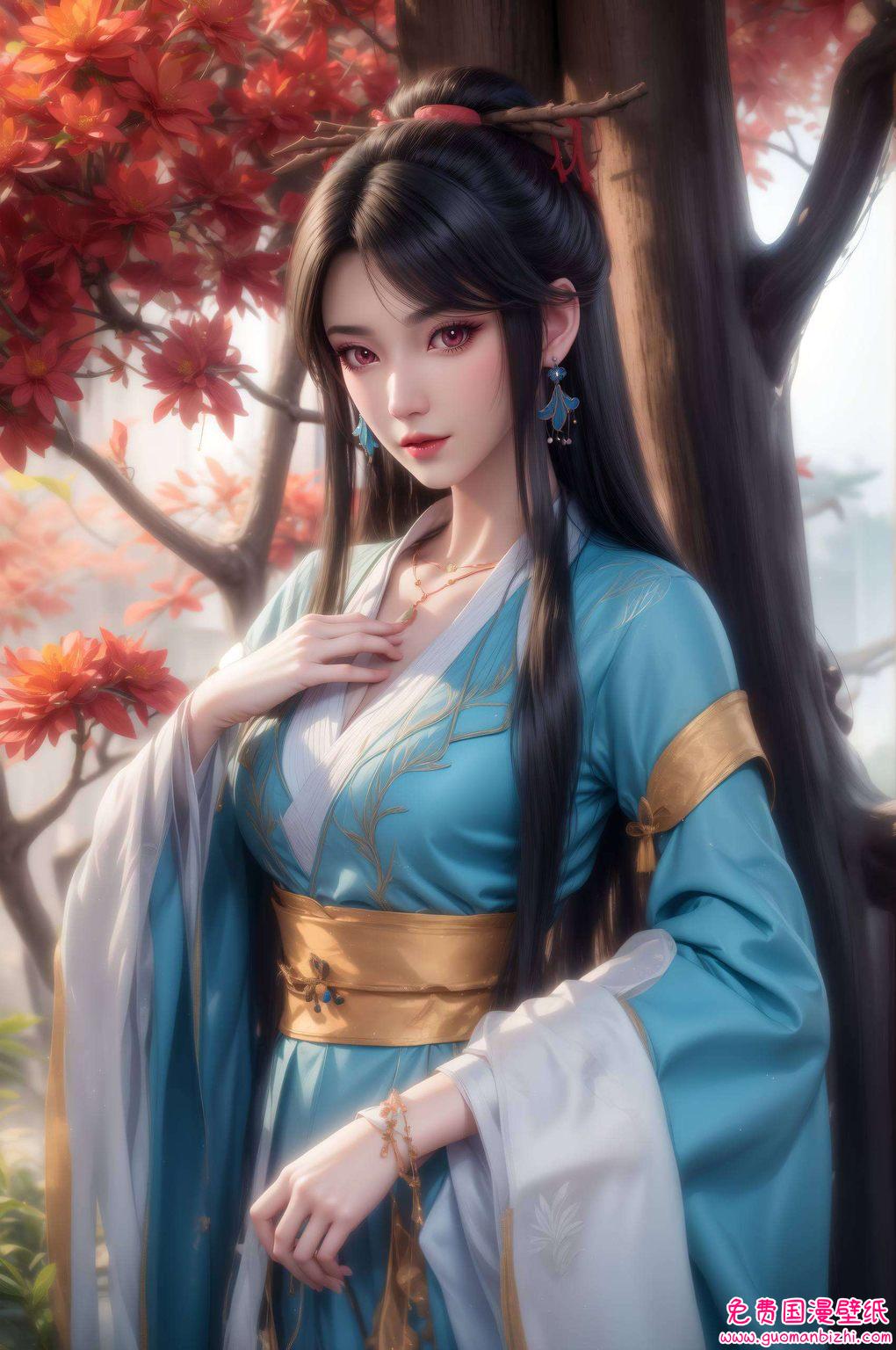 容颜娇美而她的壁纸