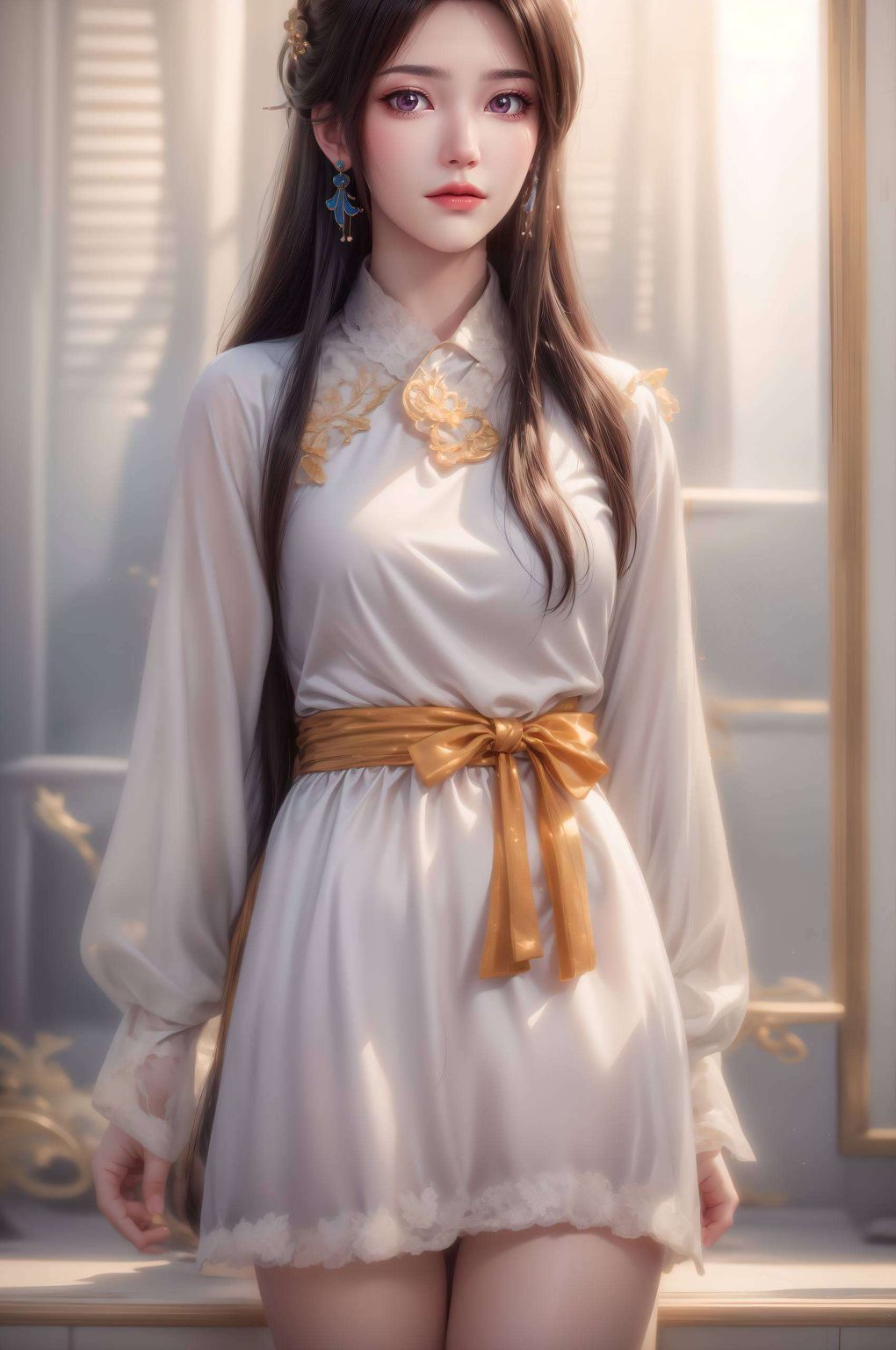 这位来自国漫元尊的绝世美女仿佛置身于国漫的梦幻世界