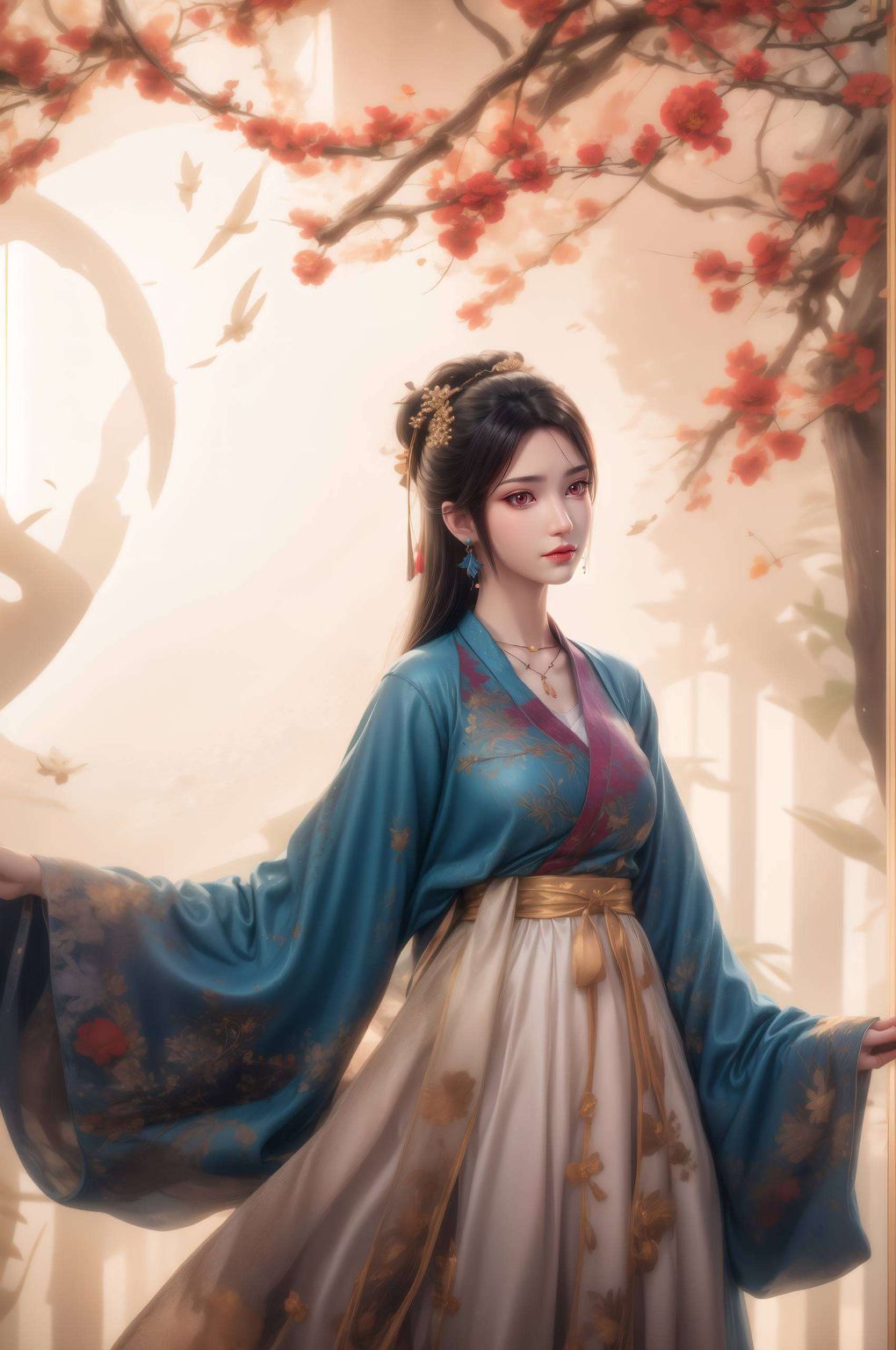 她那深邃的眼眸、柔和的轮廓这位来自《元尊》的神秘女神