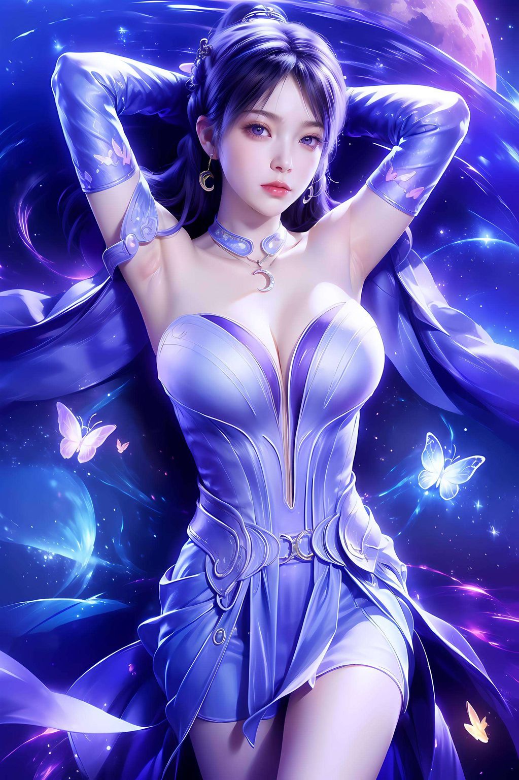 融合了国漫女神的灵动与玄幻元素犹如遮天仙子