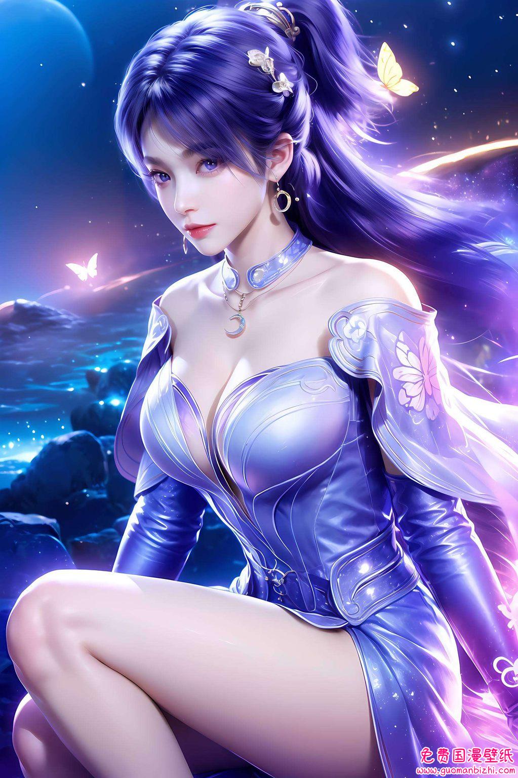 那就赶紧把这款姬紫月面纱壁纸收入囊中吧美得让人心跳加速