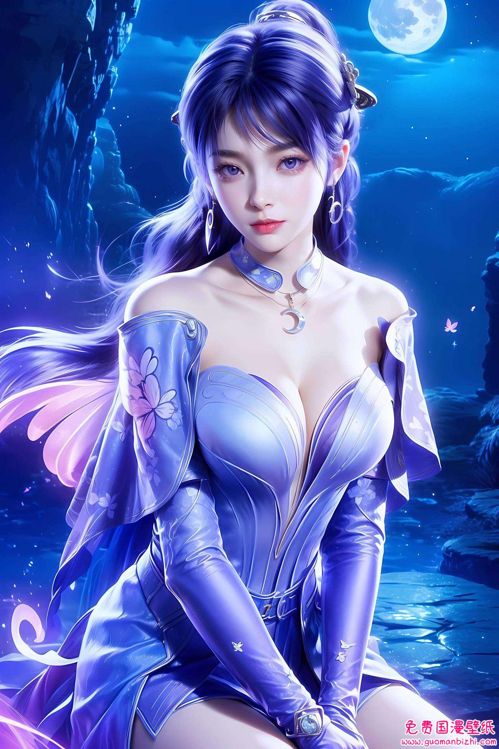 成为了无数桌面壁纸上的美丽倩影成为了国漫美女的代表