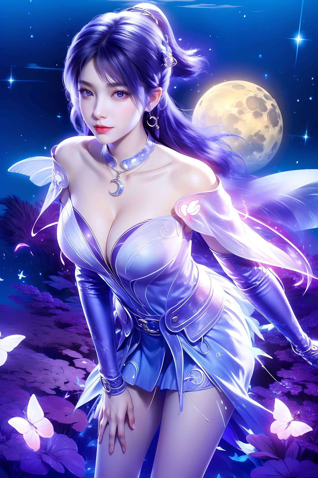 快来感受她的风采吧！🌟✨💕今天给大家带来一款超梦幻的壁纸引擎姬紫月哦！她是遮天壁纸中的国漫女神