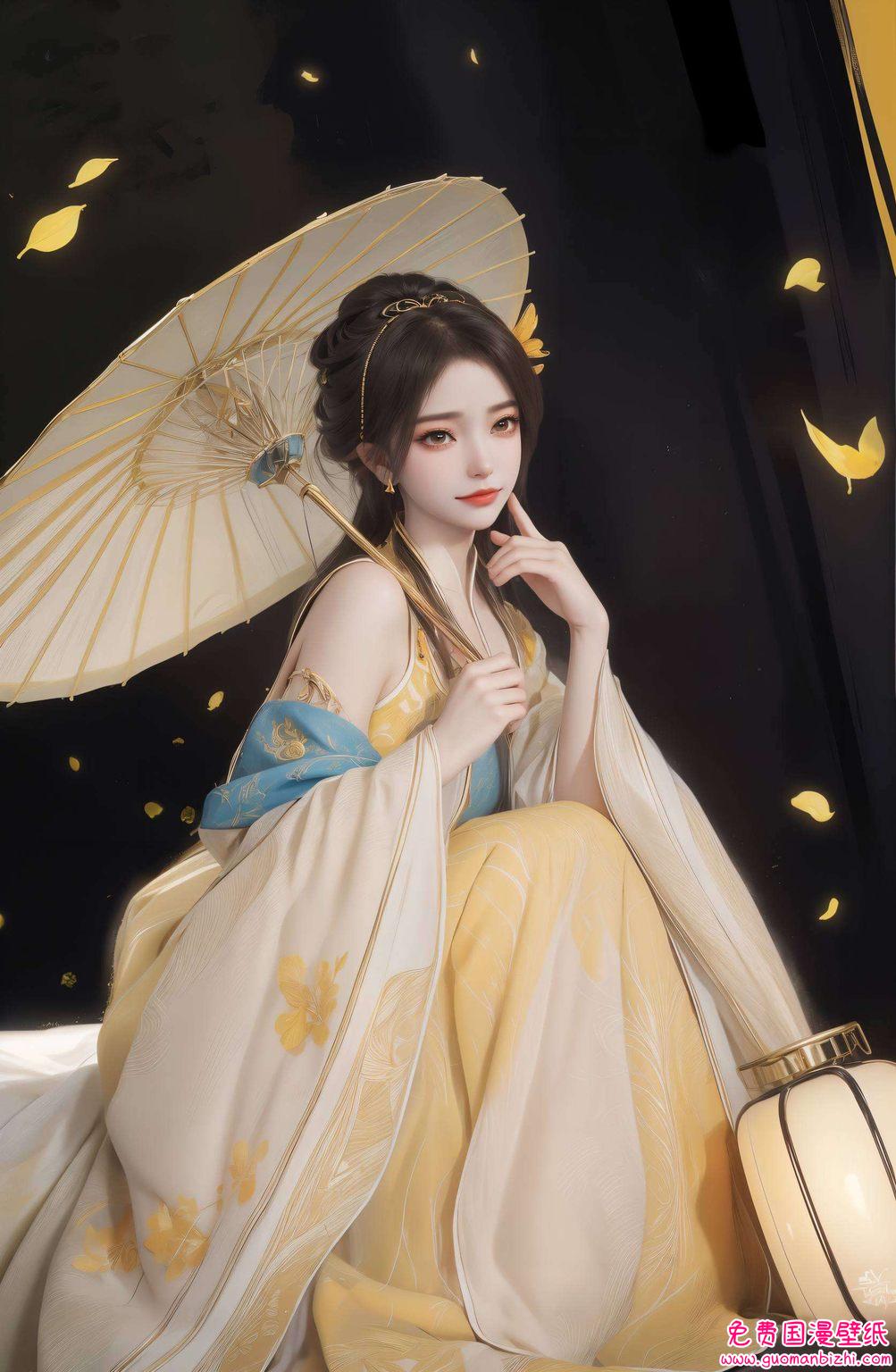 姚曦以她独特的魅力我将她的锁屏与桌面壁纸设置为同款