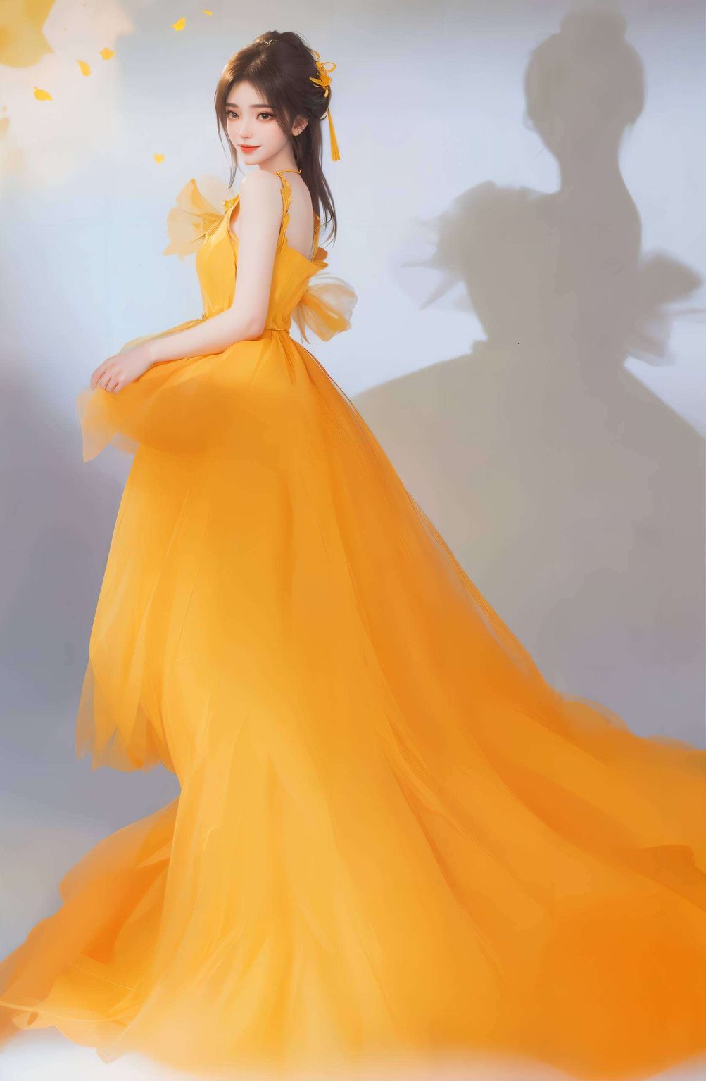 可是国漫界的一大女神！🌸 美丽的她仿佛从古典画卷中走出来时而偷偷地笑一笑