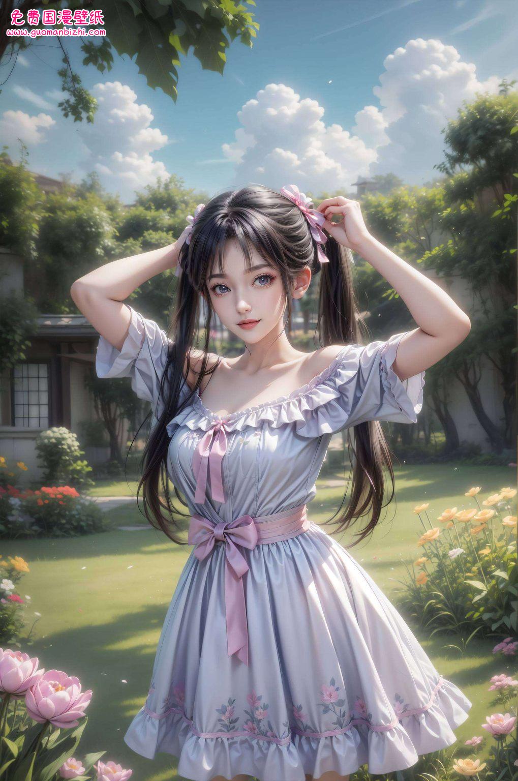融合了玄幻元素与国漫女神的优雅气质这款张小凡抱着碧瑶的动态壁纸