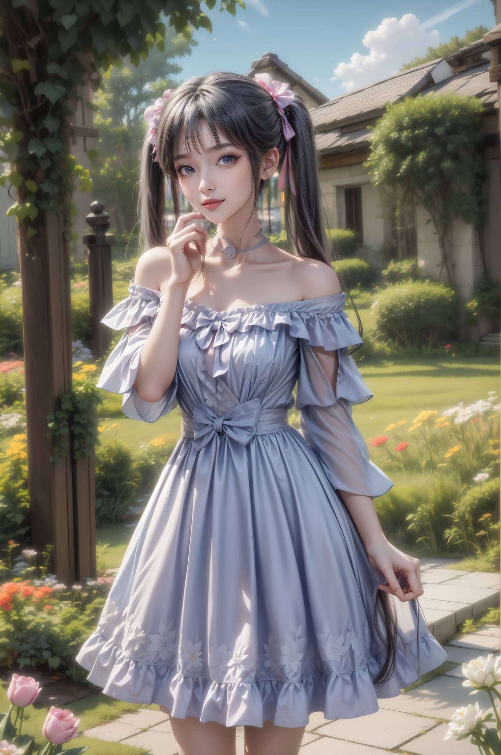 在苹果炫彩壁纸的世界里成为了无数动漫美女壁纸中的璀璨星辰