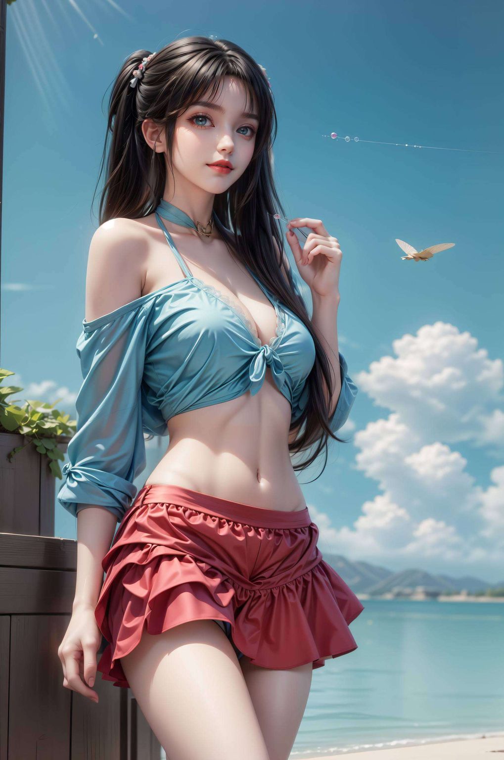都是国漫女神的经典定格壁纸上的她