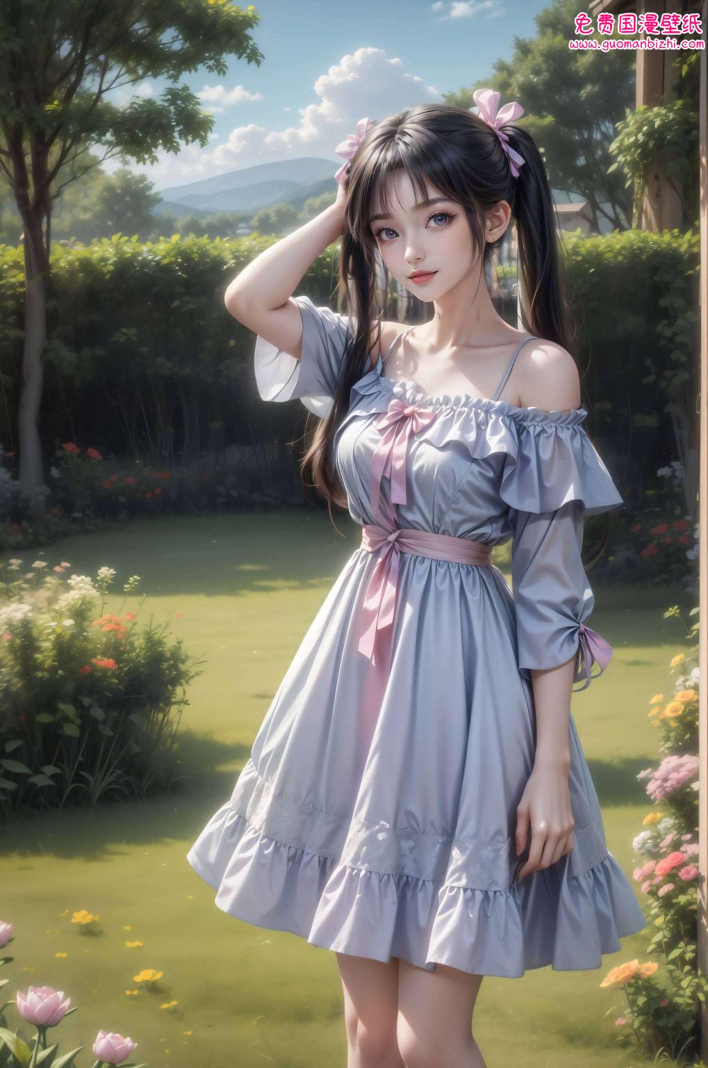 她的眼神里藏着小小的调皮碧瑶妹妹