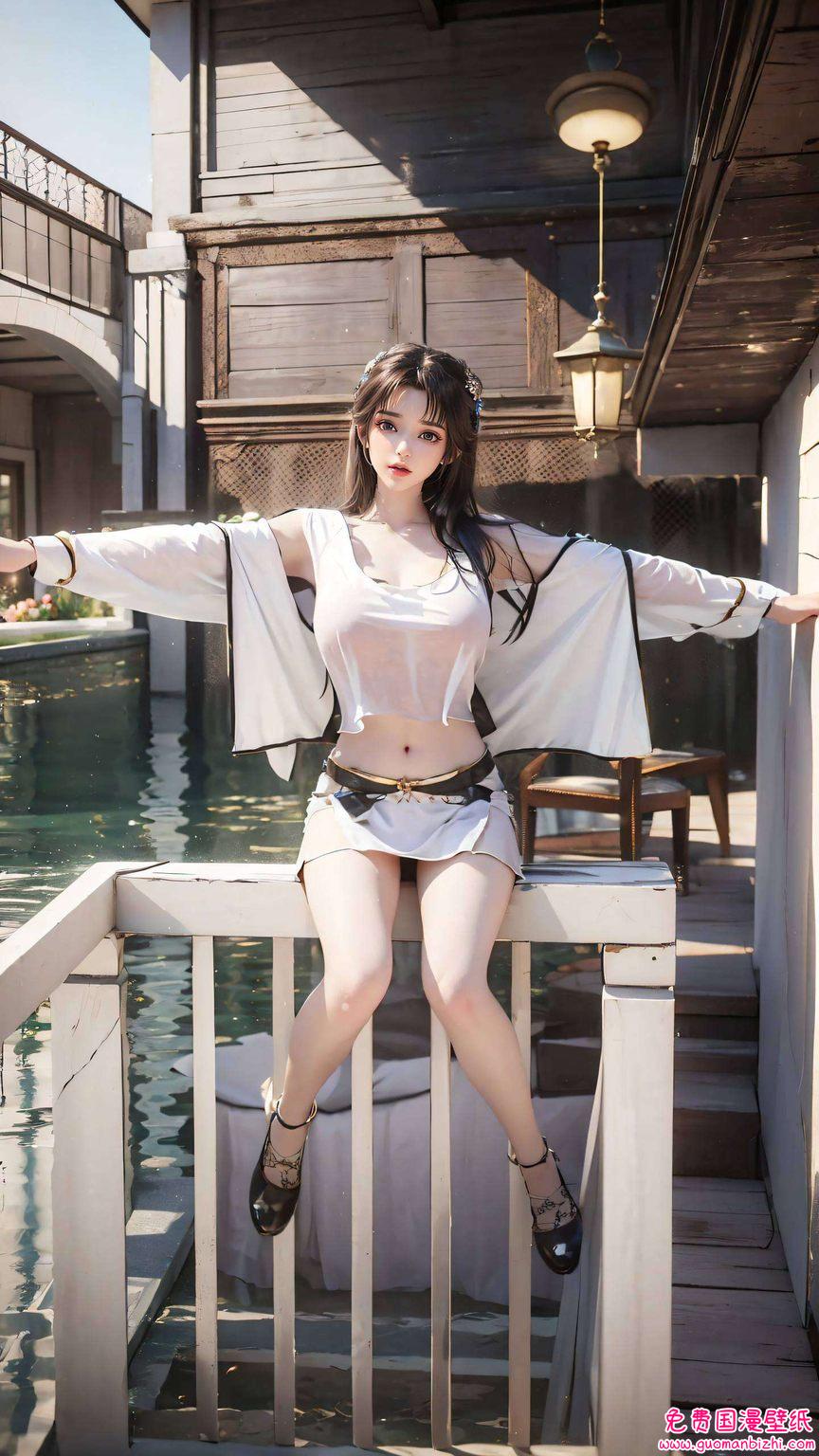 一笑就能融化人心哦！她是国漫里的女神担当快来抱走这款苹果炫彩壁纸