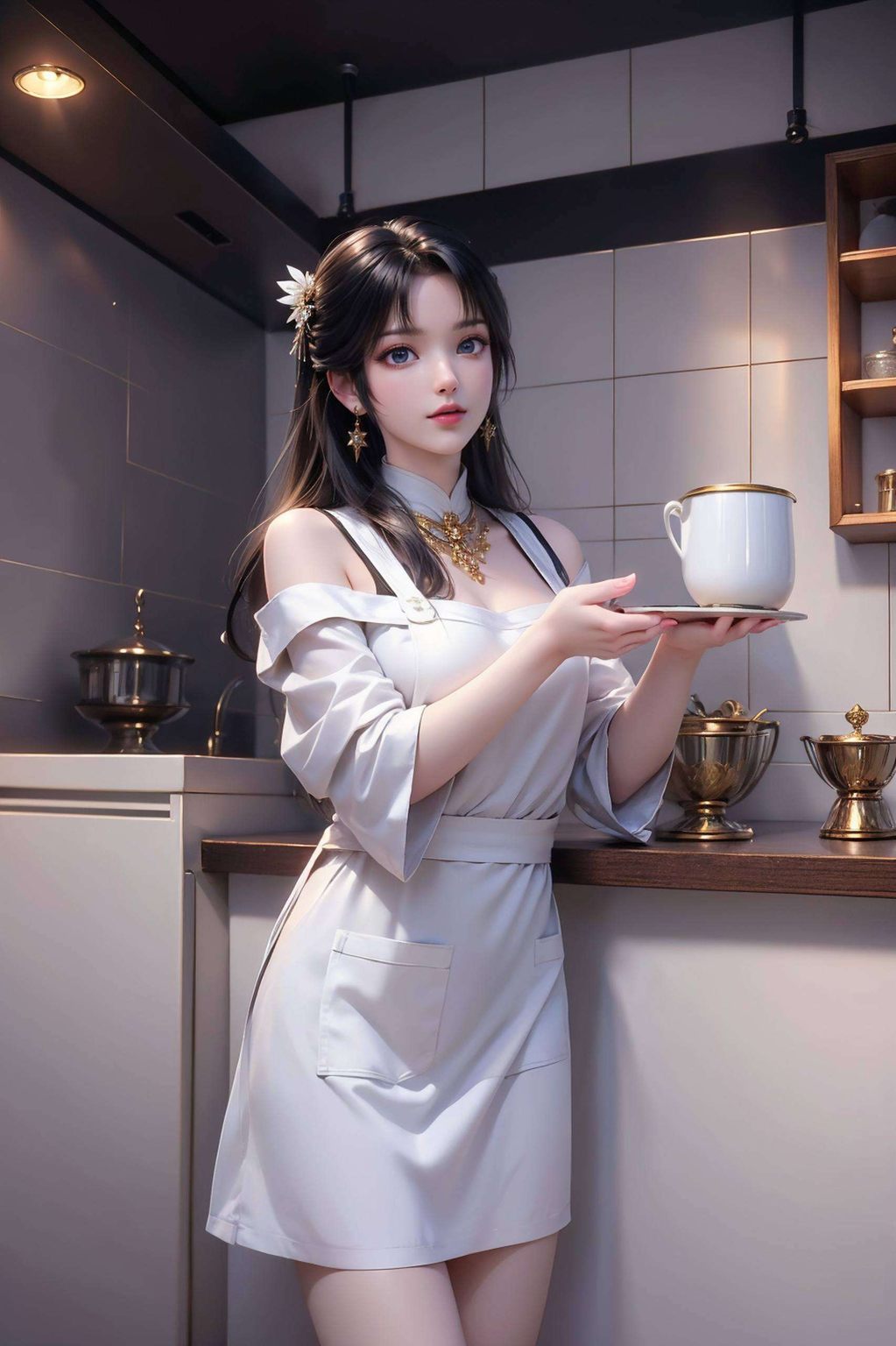 碧瑶的倩影如梦似幻成为了无数男生手机壁纸上的灵动风景