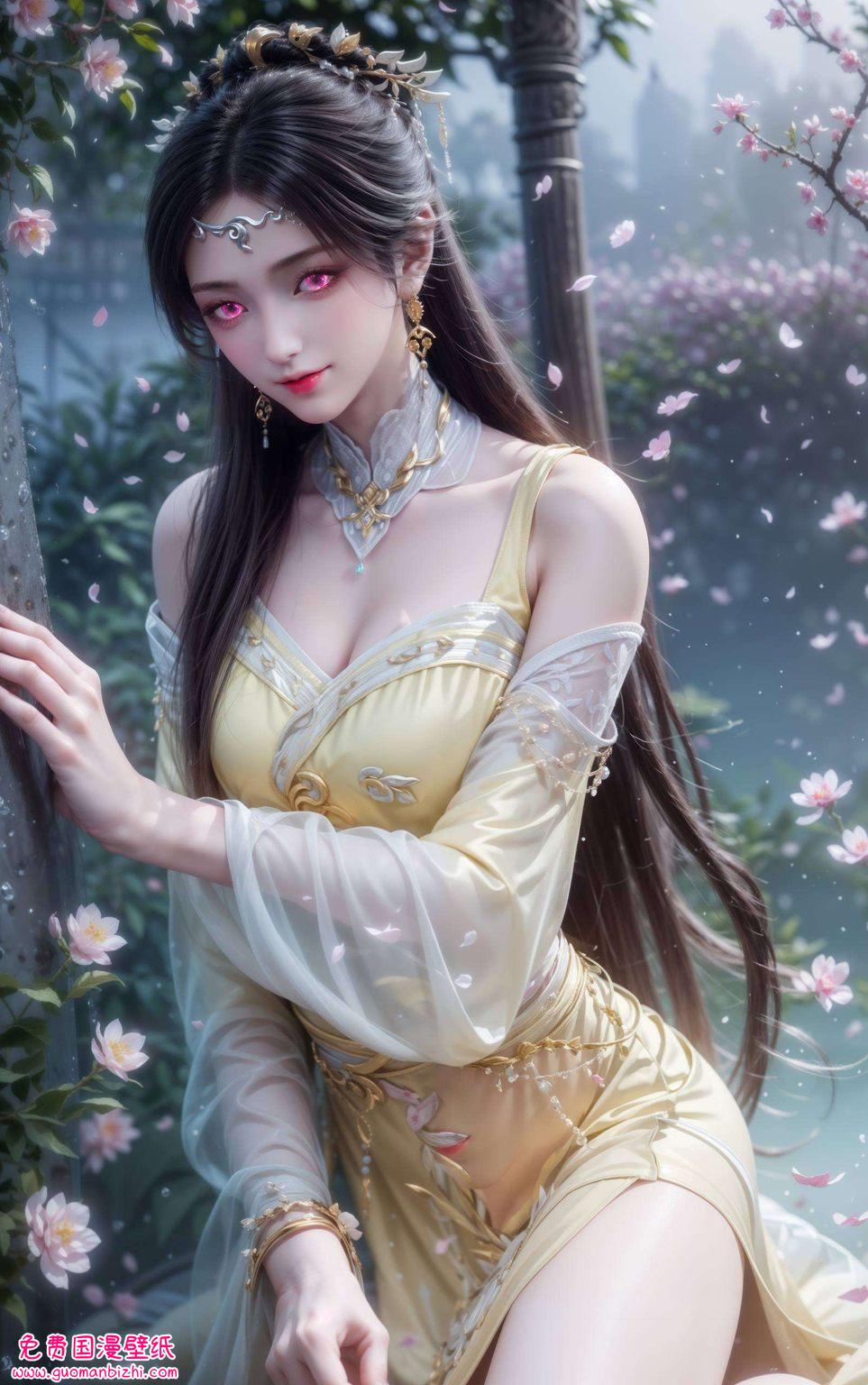 无双壁纸金瓶儿宛如一朵盛开的花让每一次打开电脑