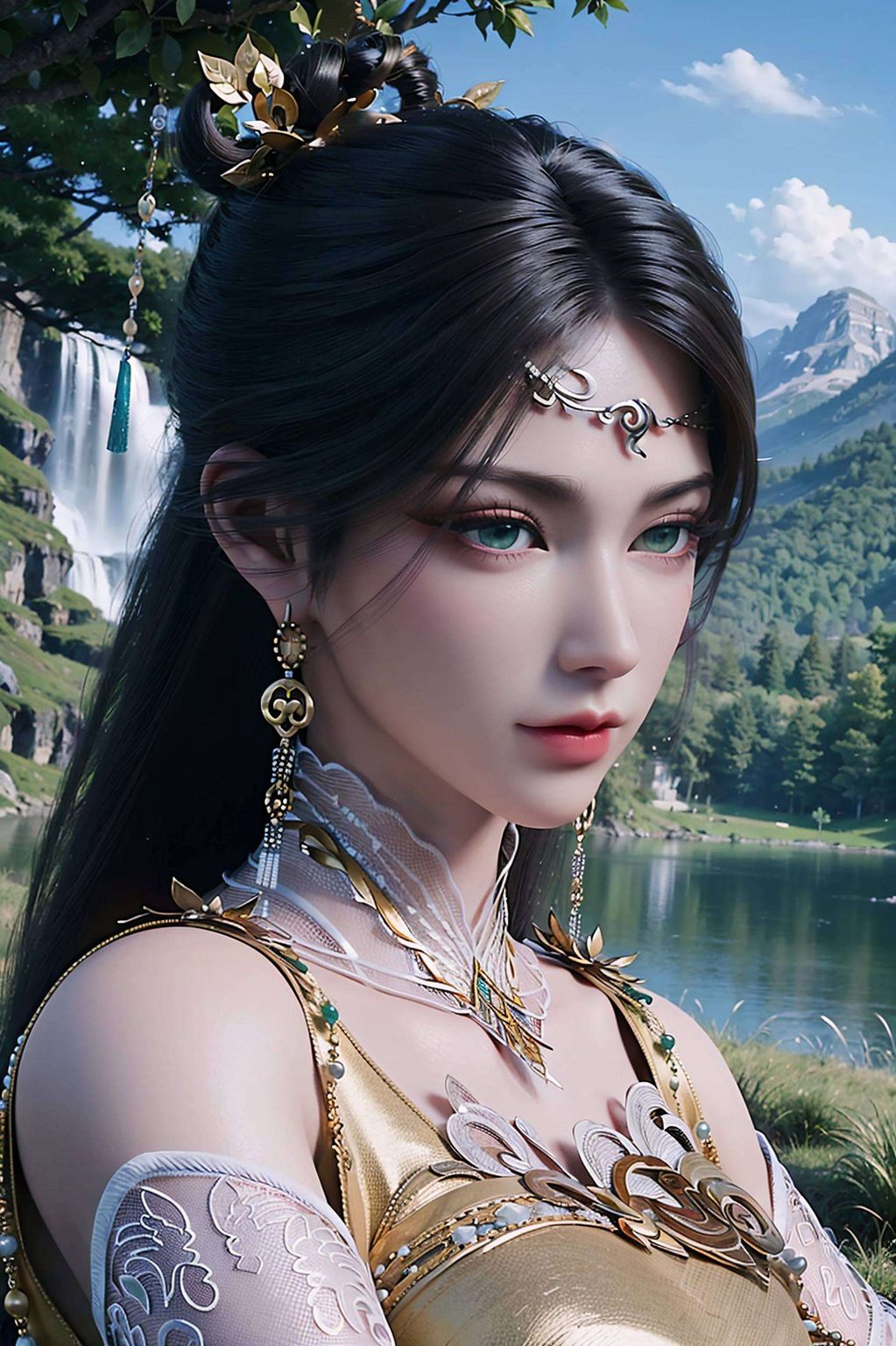 她那婀娜多姿的身影金瓶儿高清变装壁纸如同一抹璀璨的亮色