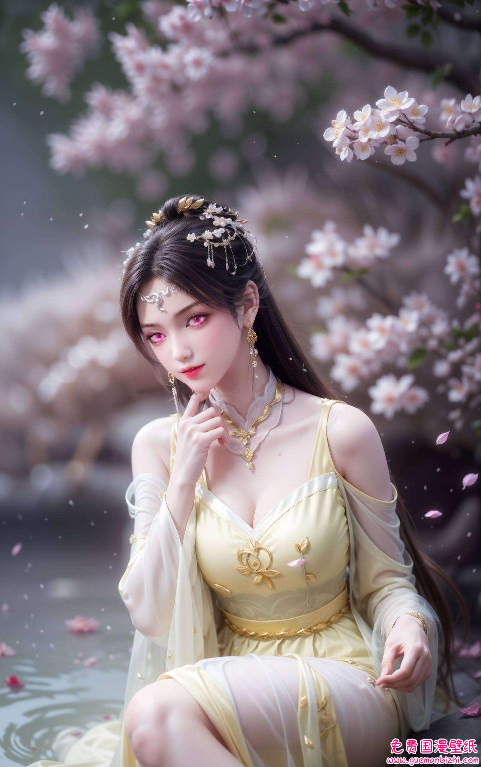 壁纸上的她让每一个看到的人都为之心动