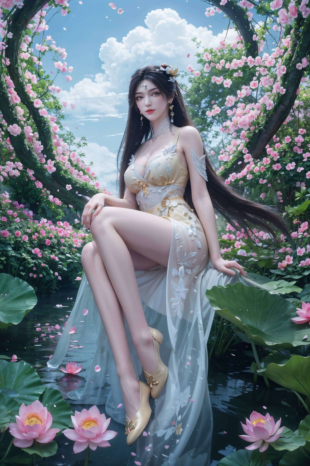 她不仅是诛仙中的绝世美女更是我们炫彩壁纸界的宠儿！金瓶儿的美貌与智慧并存