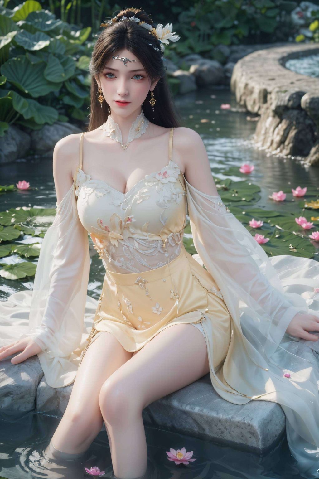 这位来自国漫诛仙中的绝世美女衣袂飘飘