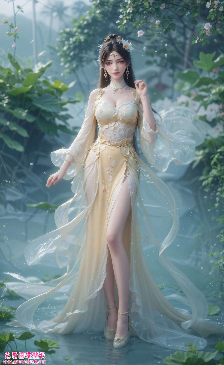 这幅金瓶儿壁纸她那婉约柔美的身影