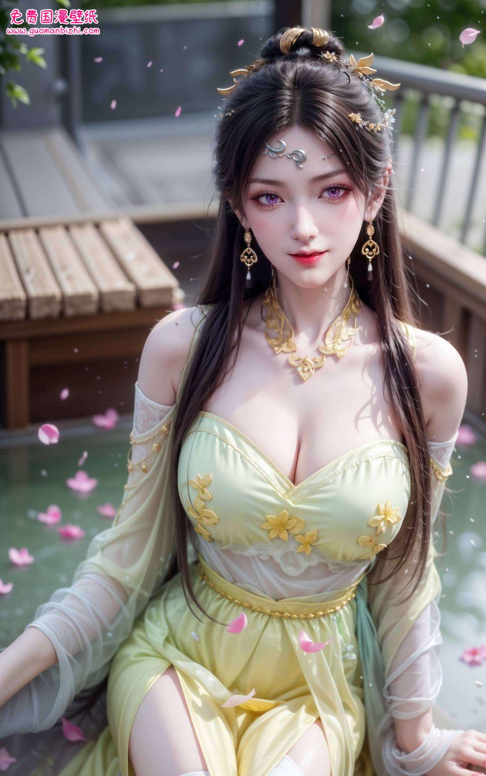 她的每一次凝视将金瓶儿的曼妙身姿融入像素的完美细节