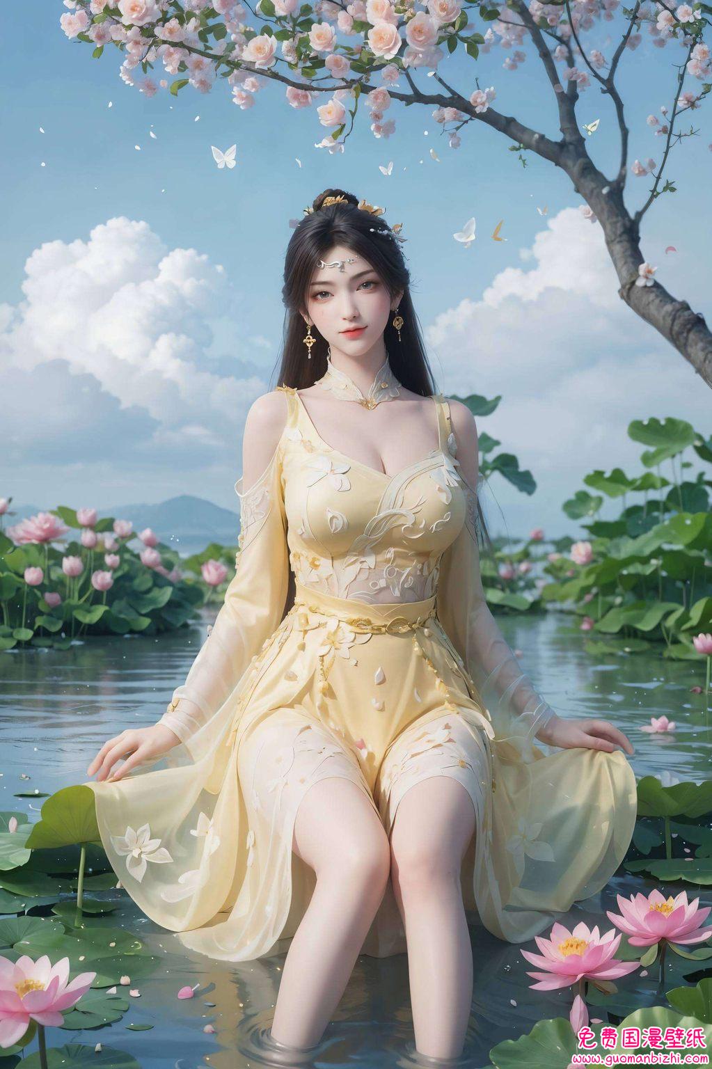 玄幻世界跃然壁纸金瓶儿翩翩起舞