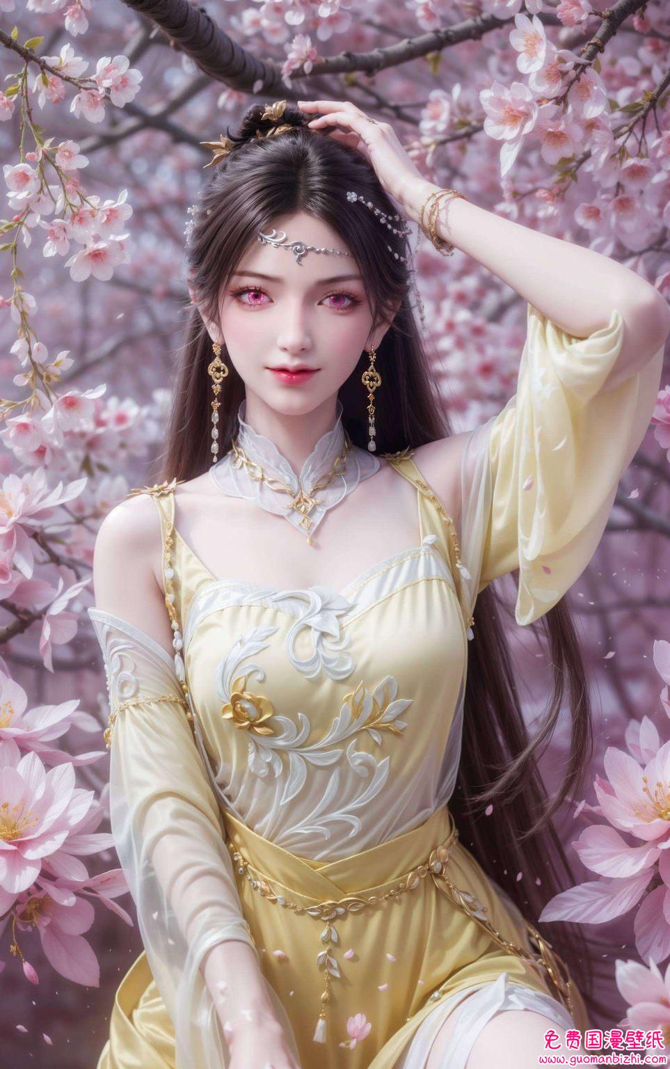 那位出自国漫经典诛仙的绝世美女如同壁画中的仙子