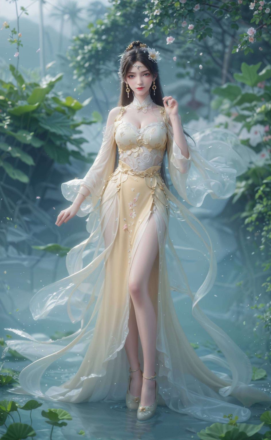 诛仙的剑光映照出她的倩影金瓶儿翩翩起舞