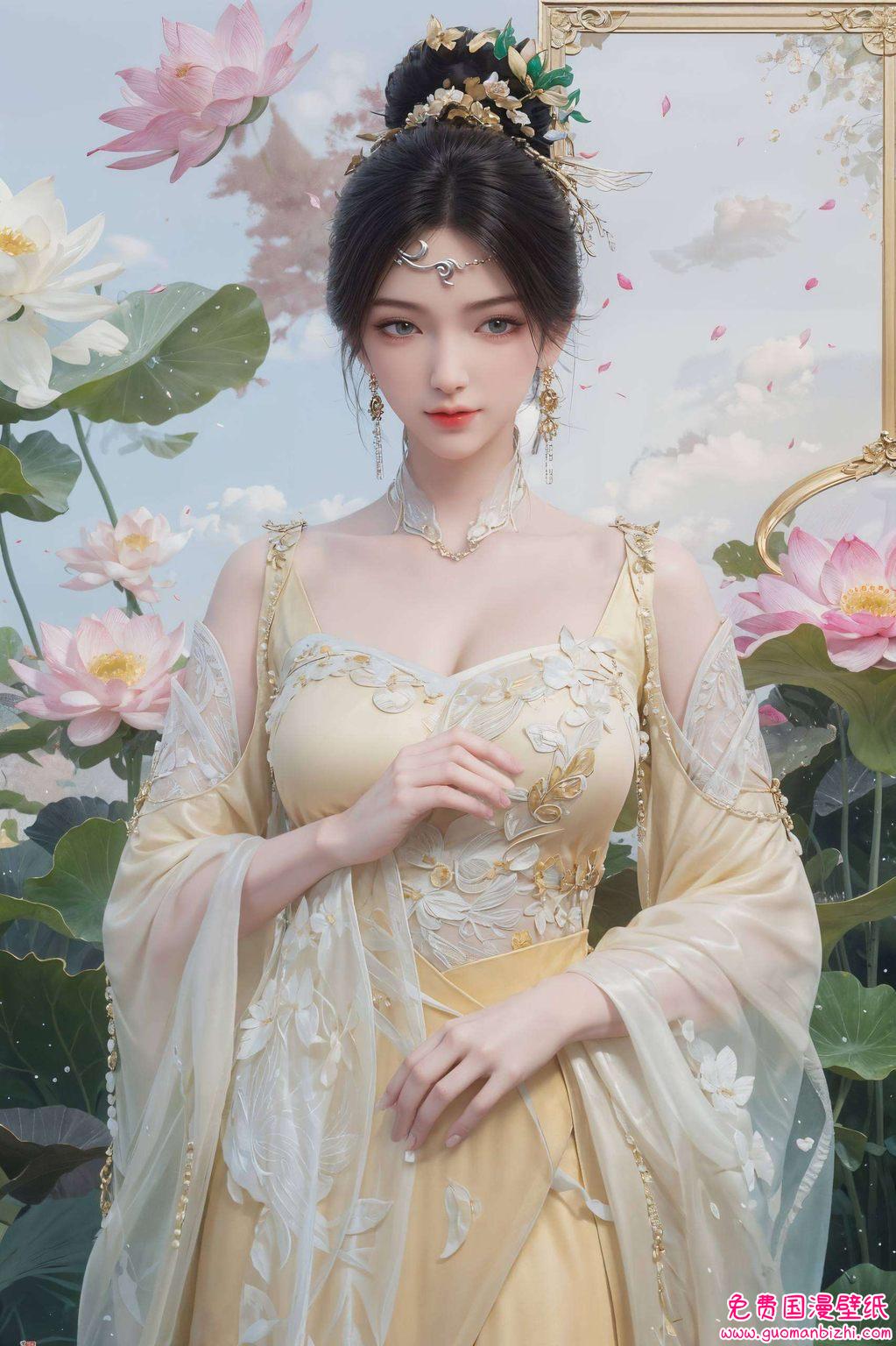 令人陶醉于她的魅力之中她的身影如同一抹春风
