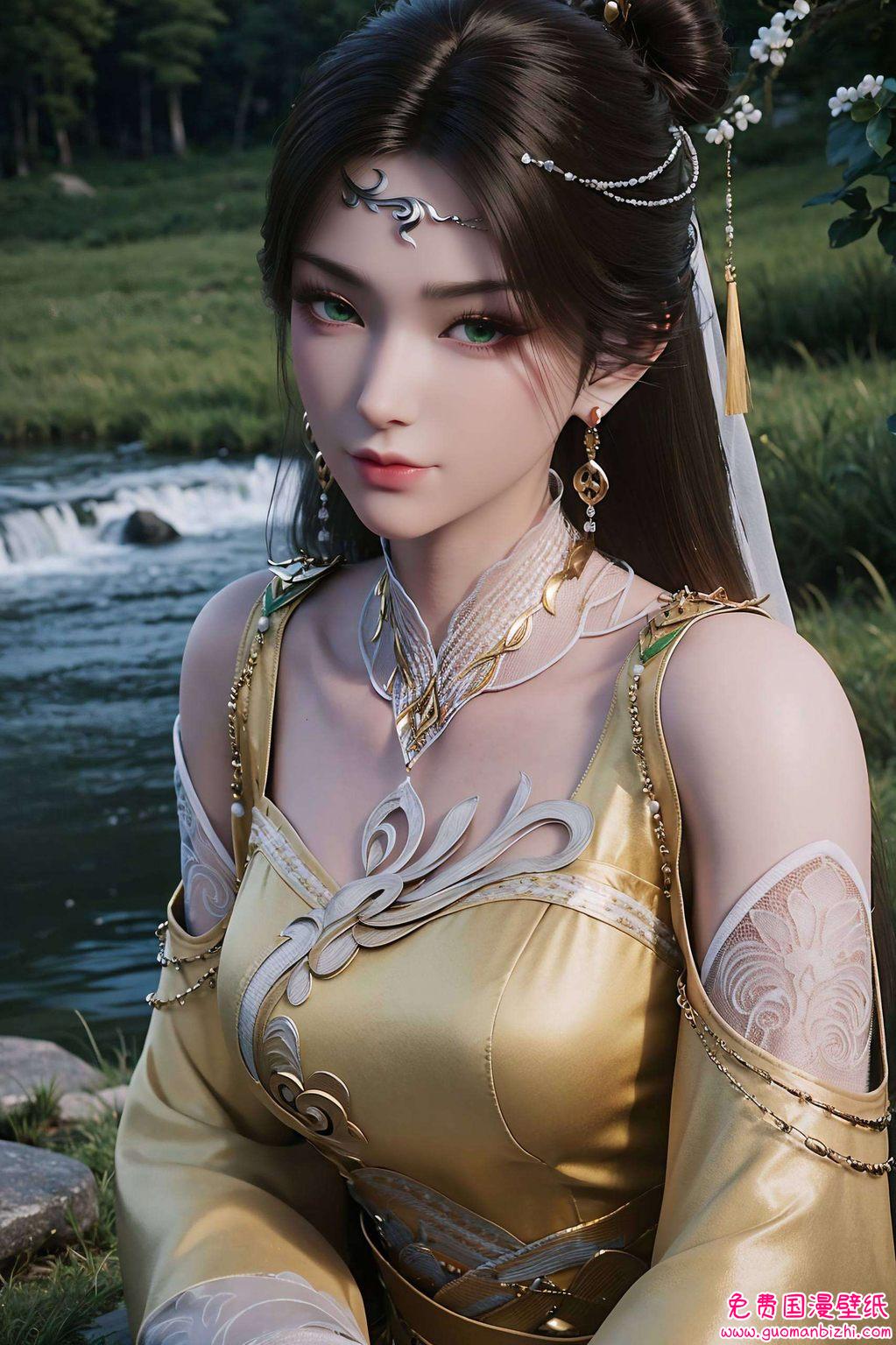 金瓶儿的美丽在国漫美女中独树一帜融入了诛仙的玄幻背景