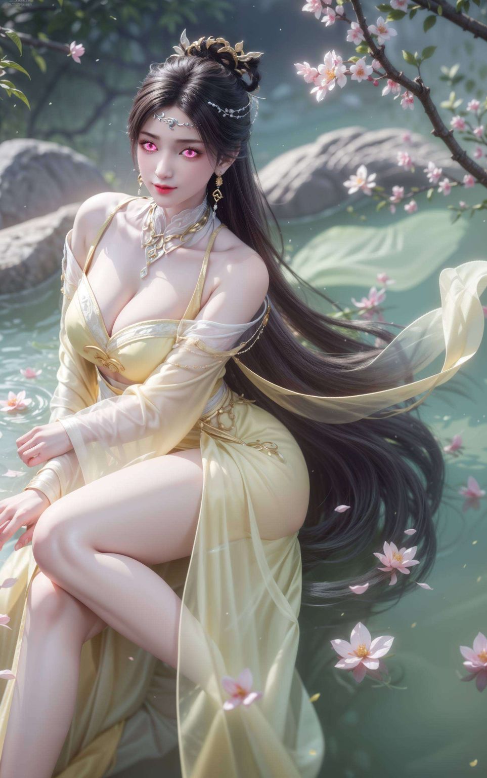 她身着紫衣在这高清的手机壁纸上