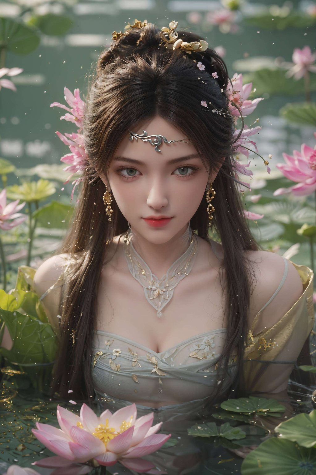 咱们得见识一下金瓶儿的旧建模壁纸依旧美得让人心动！💖 而另一款则是《诛仙》里的金瓶儿