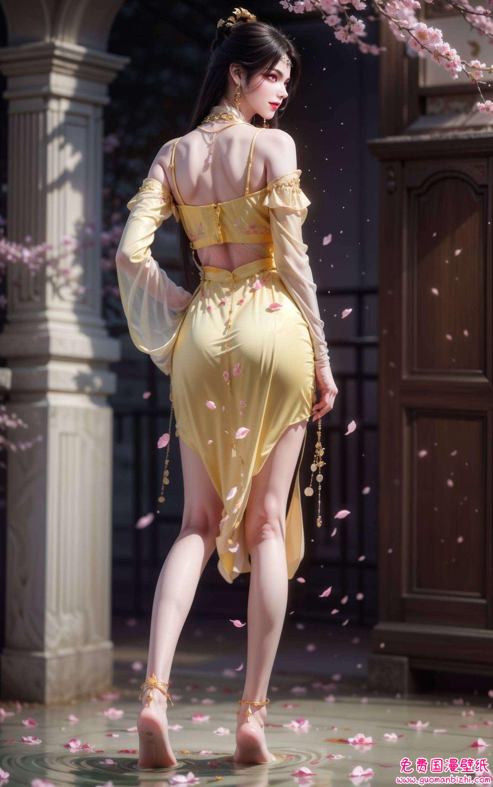 她的眼神深邃金瓶儿