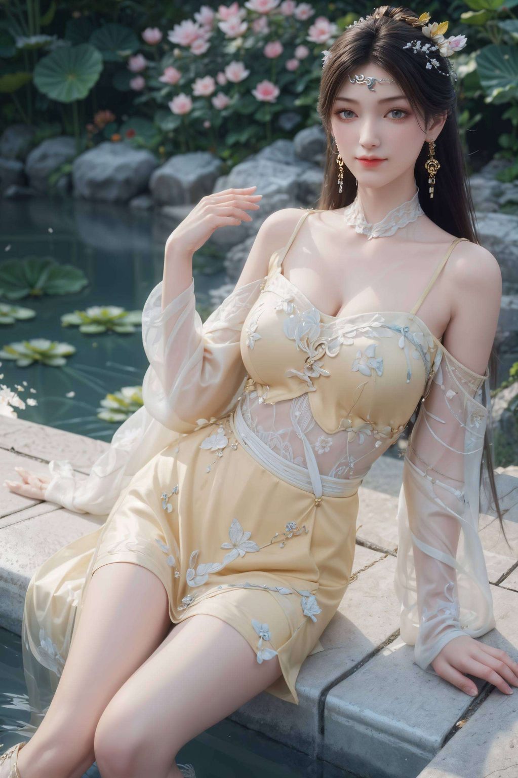 充满了无尽的期待和想象身着泳装