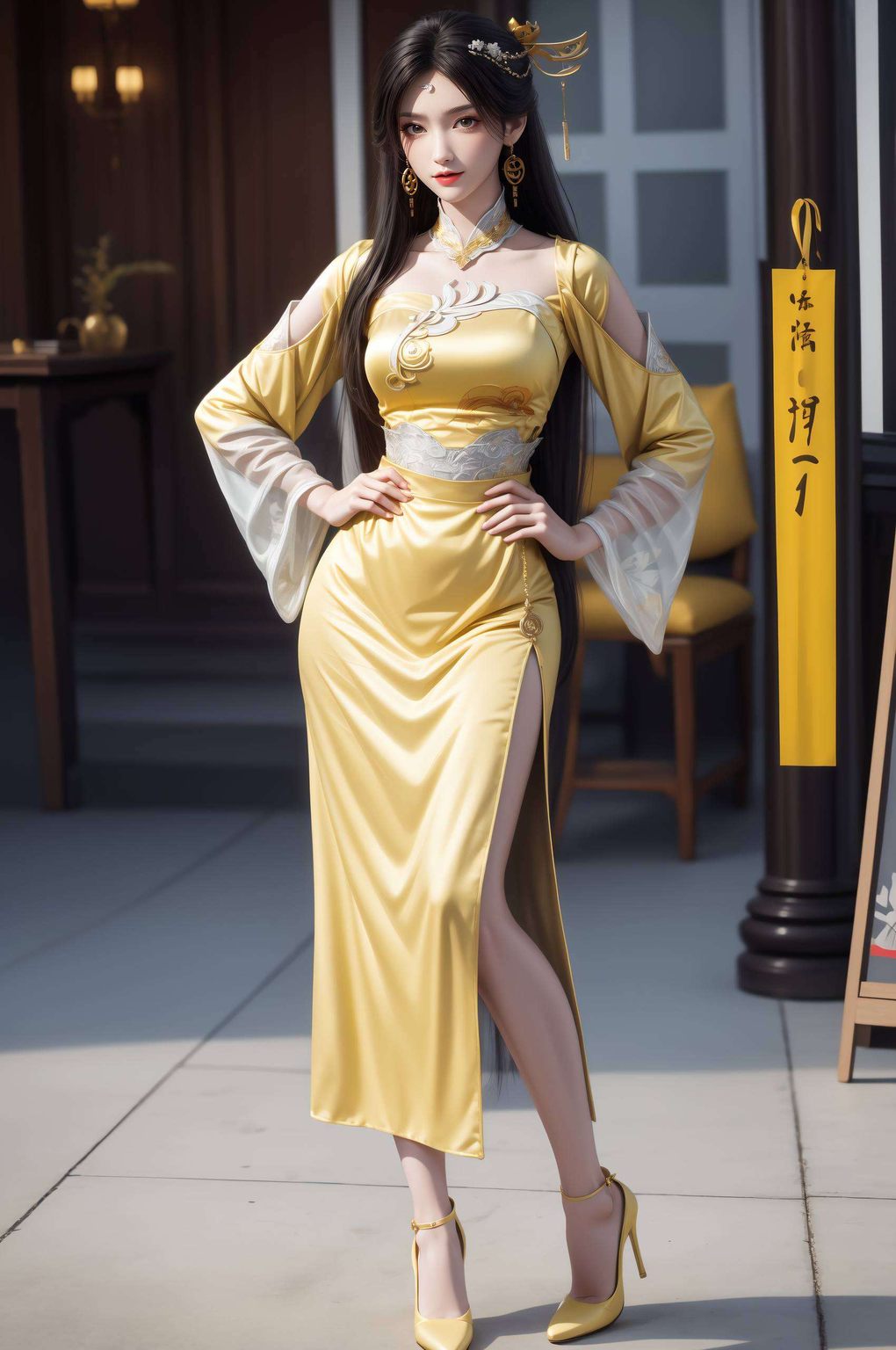 绚烂而耀眼她的倩影化作炫彩壁纸