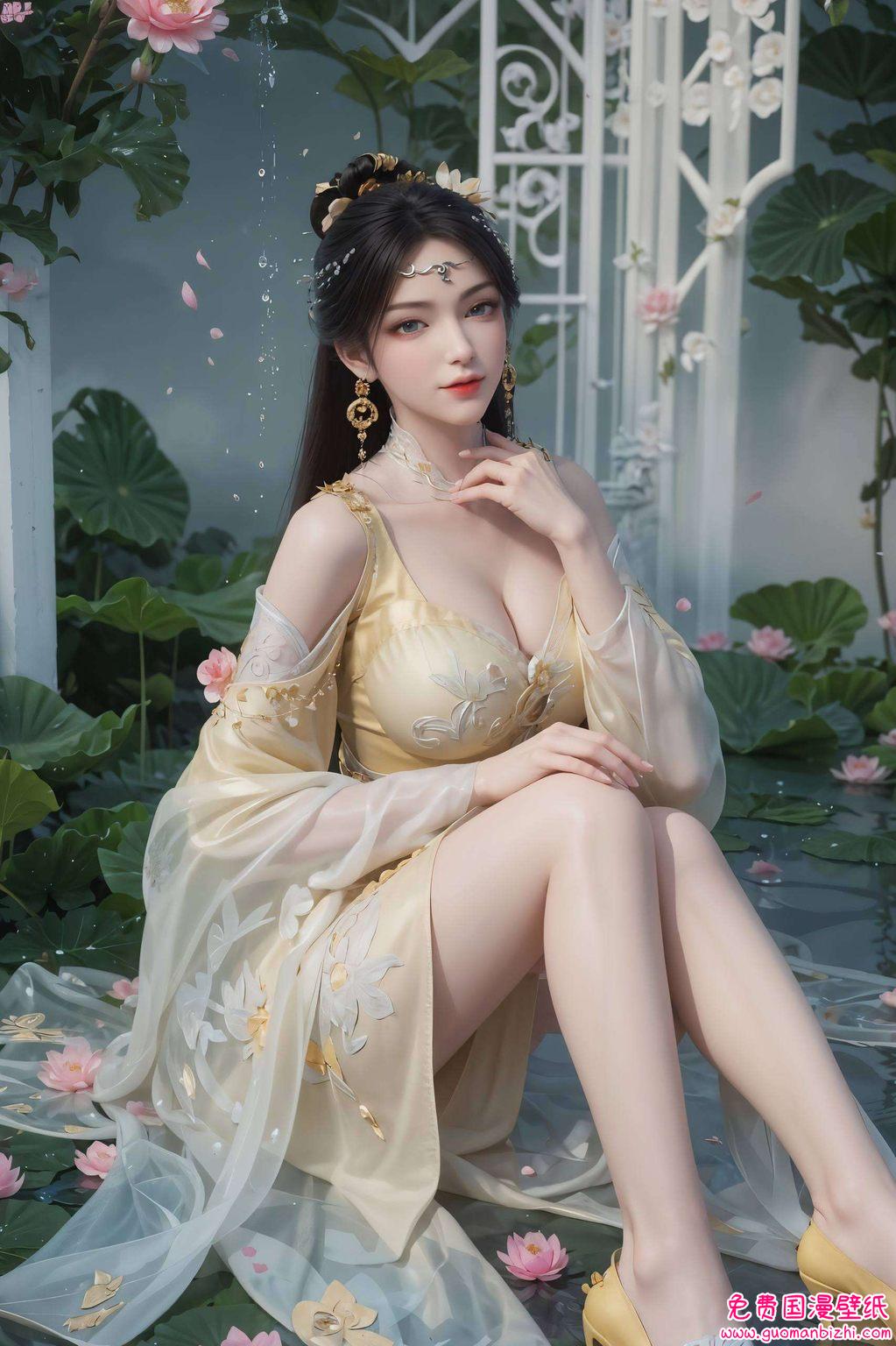 她的倩影翩翩如仙都让人沉醉于那如诗如画的国漫之美