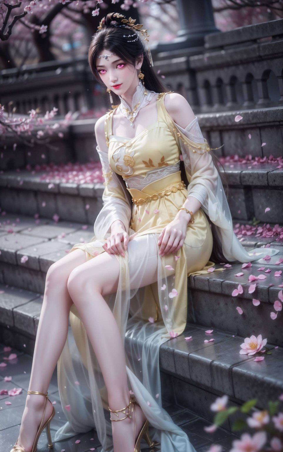 那4K分辨率的金瓶儿电脑壁纸又陶醉于动漫美女的魅力之中