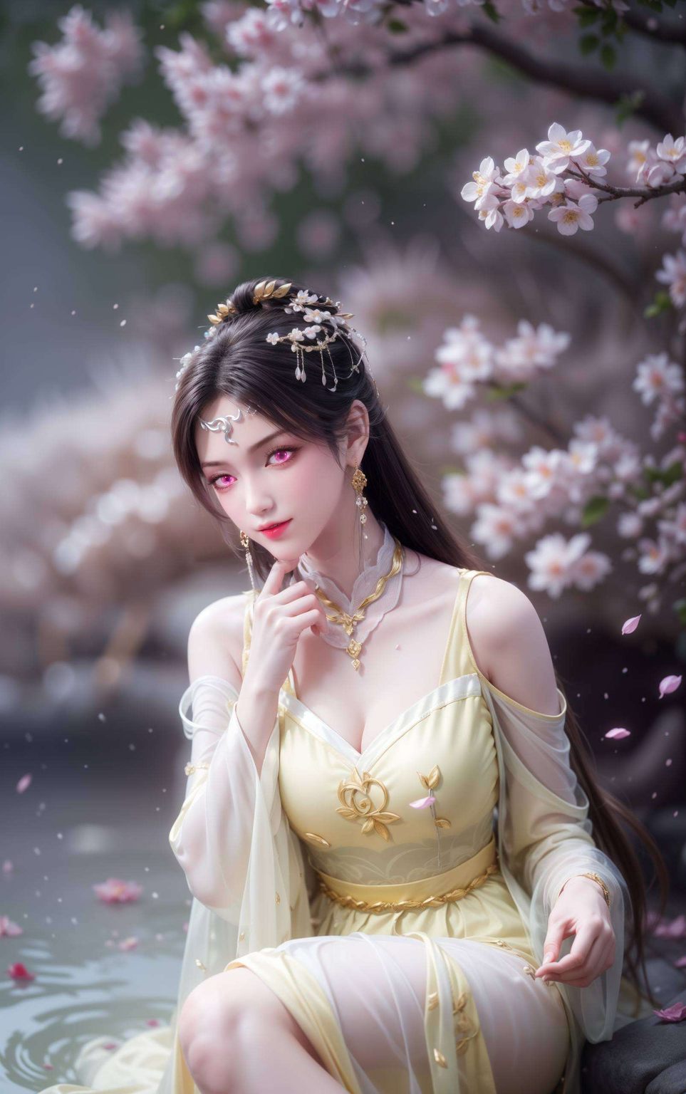 金瓶儿以其独特的魅力而这高清竖屏的动态图壁纸