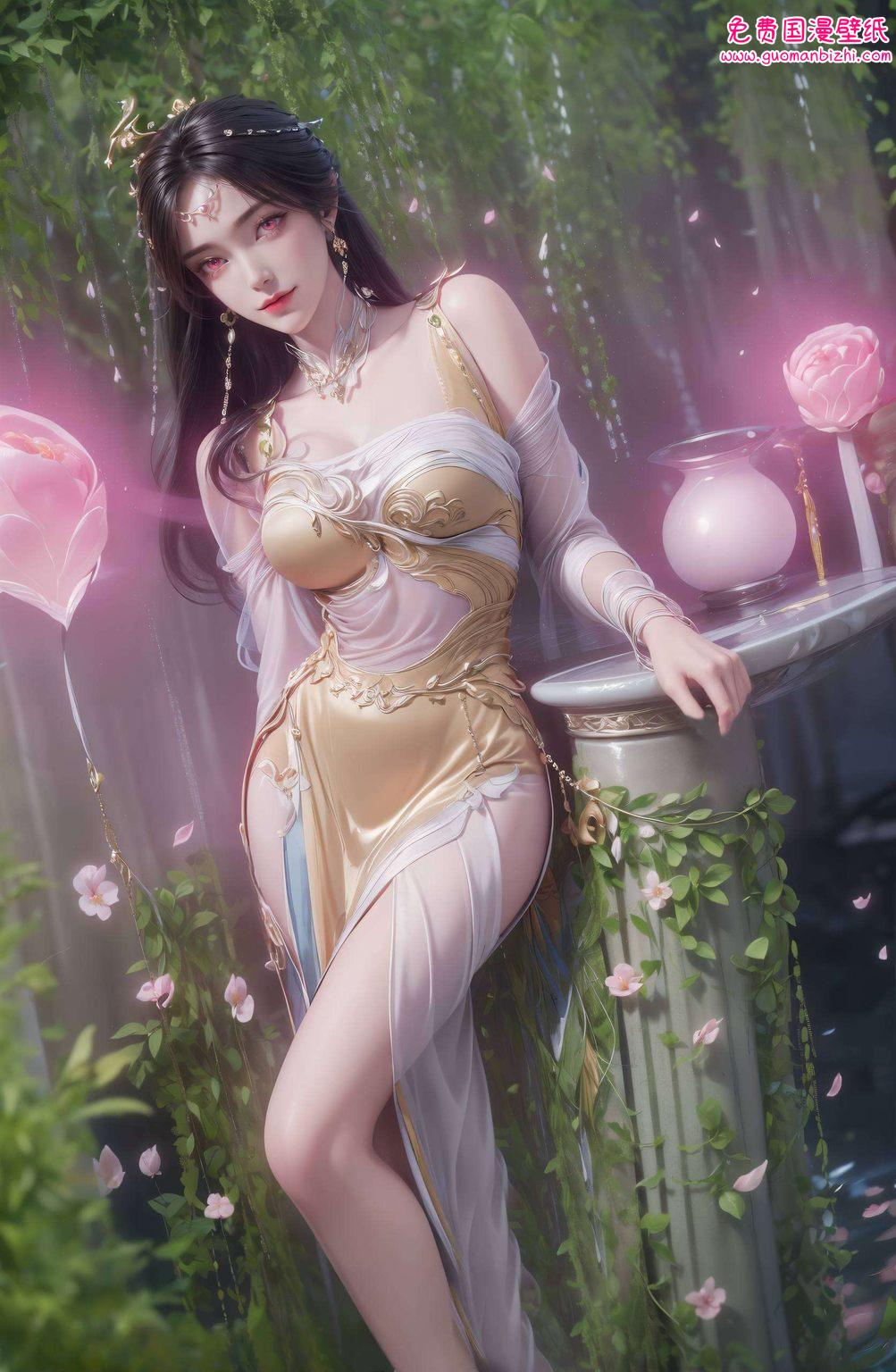 金瓶儿她的身影宛如从国漫世界穿越而来