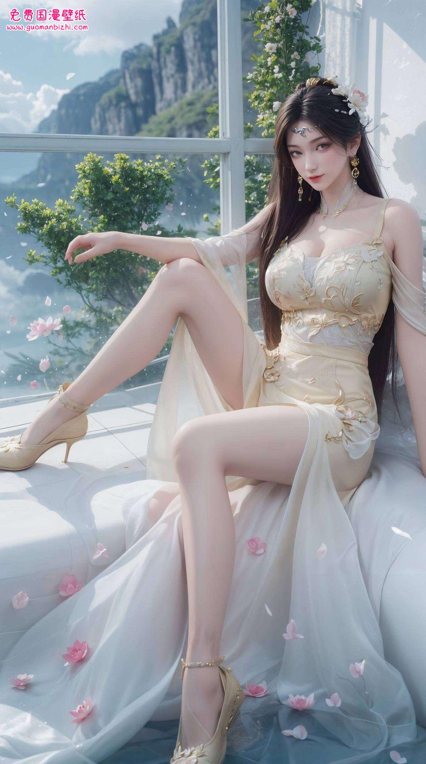 她的泪水让人陶醉于她的柔美与坚韧