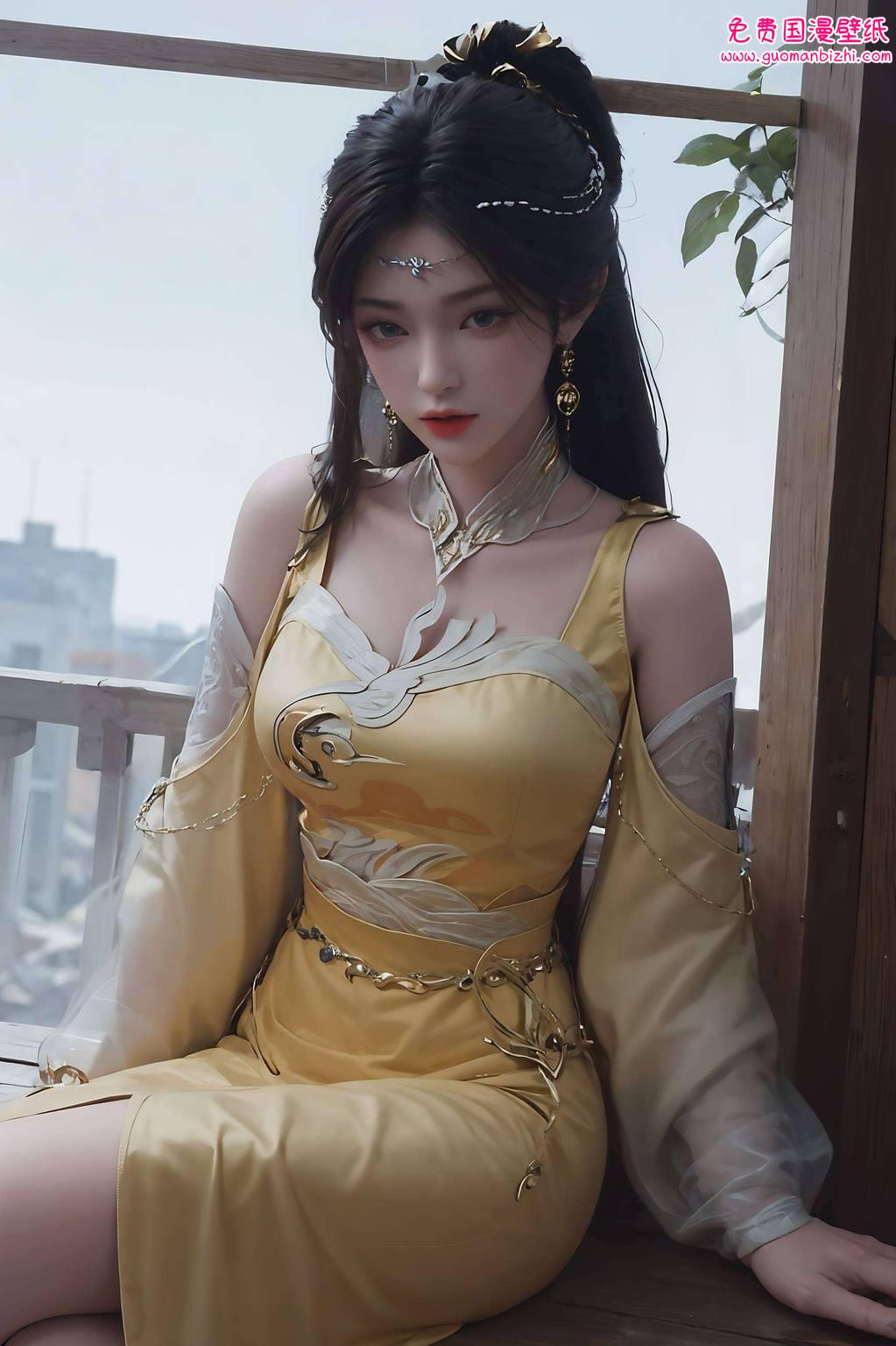 国漫美女的魅力尽显无疑哦！快来感受一下这位国漫女神的魔法吧！嘿