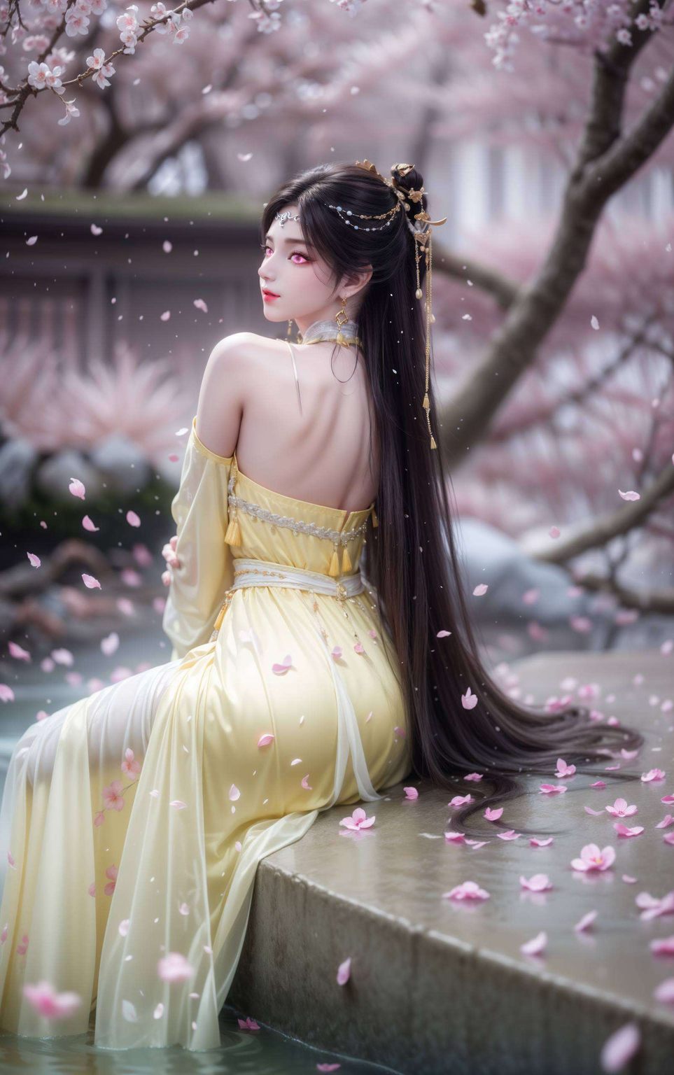 她犹如国漫中的一朵娇艳的花又蕴含着东方美学的韵味