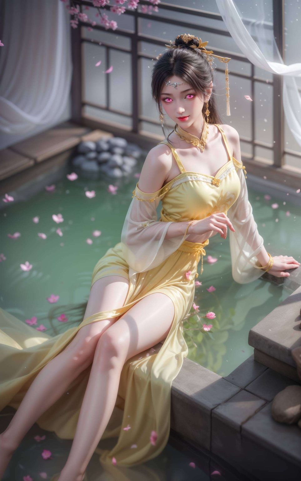 她的眼神藏着深深的玄幻故事每一次凝视
