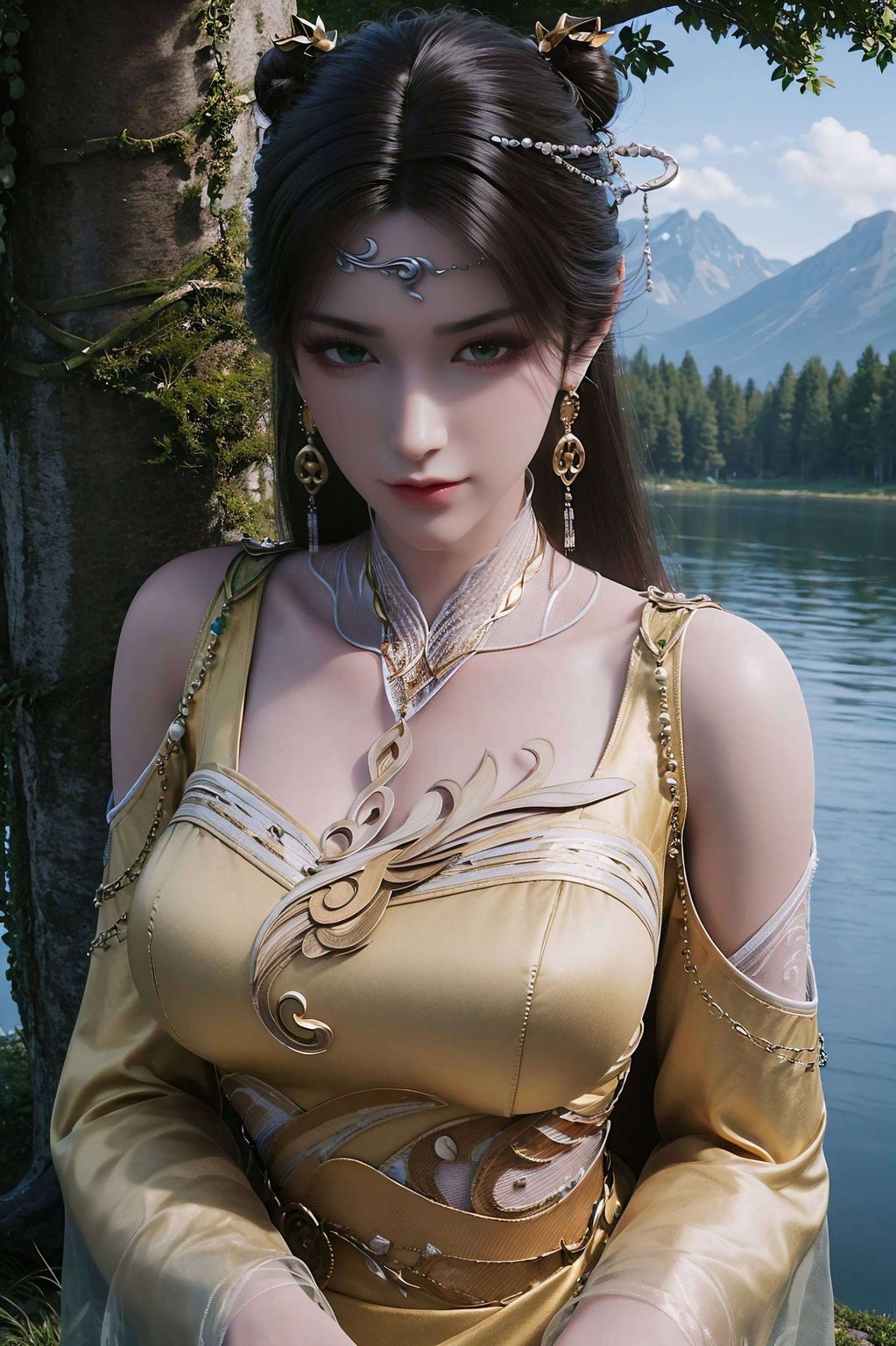 唯有金瓶儿的倩影在紫色壁纸的柔和护眼下