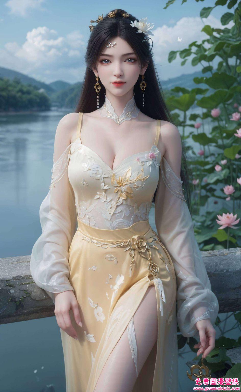 那是一位翩翩起舞于古风画卷中的国漫女神她既演绎了《诛仙》中的深情与坚韧