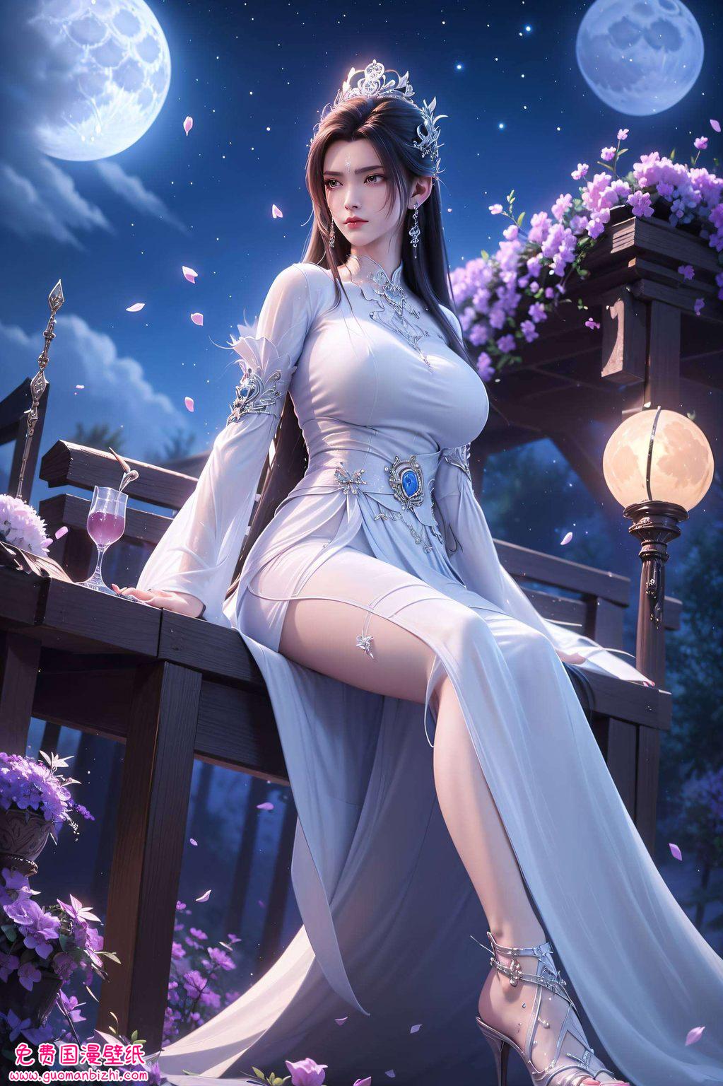 这款壁纸都将它们完美融合一幅陆雪琪背影头像高清壁纸