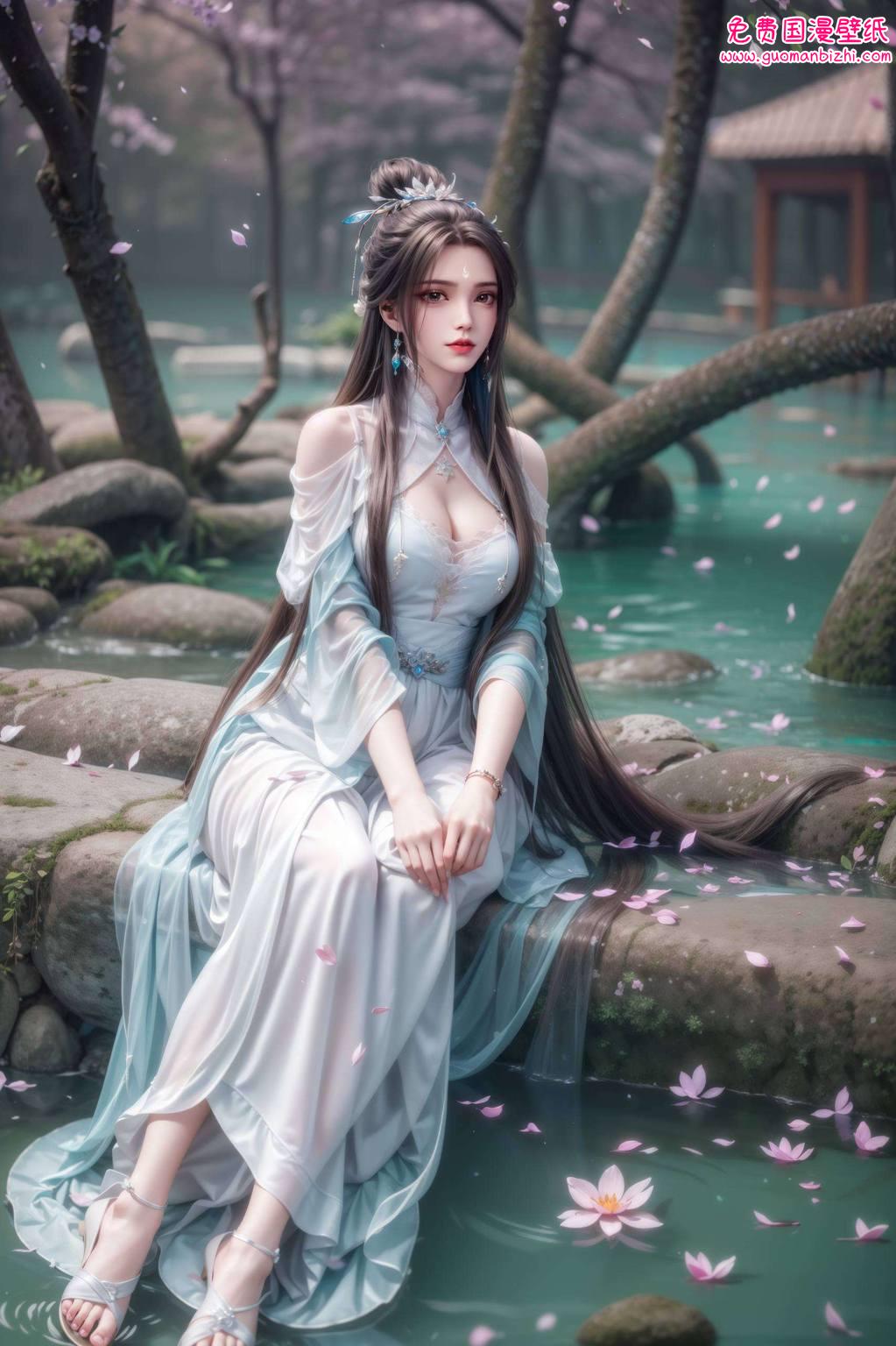 高清画质她的倩影在诛仙世界中独树一帜