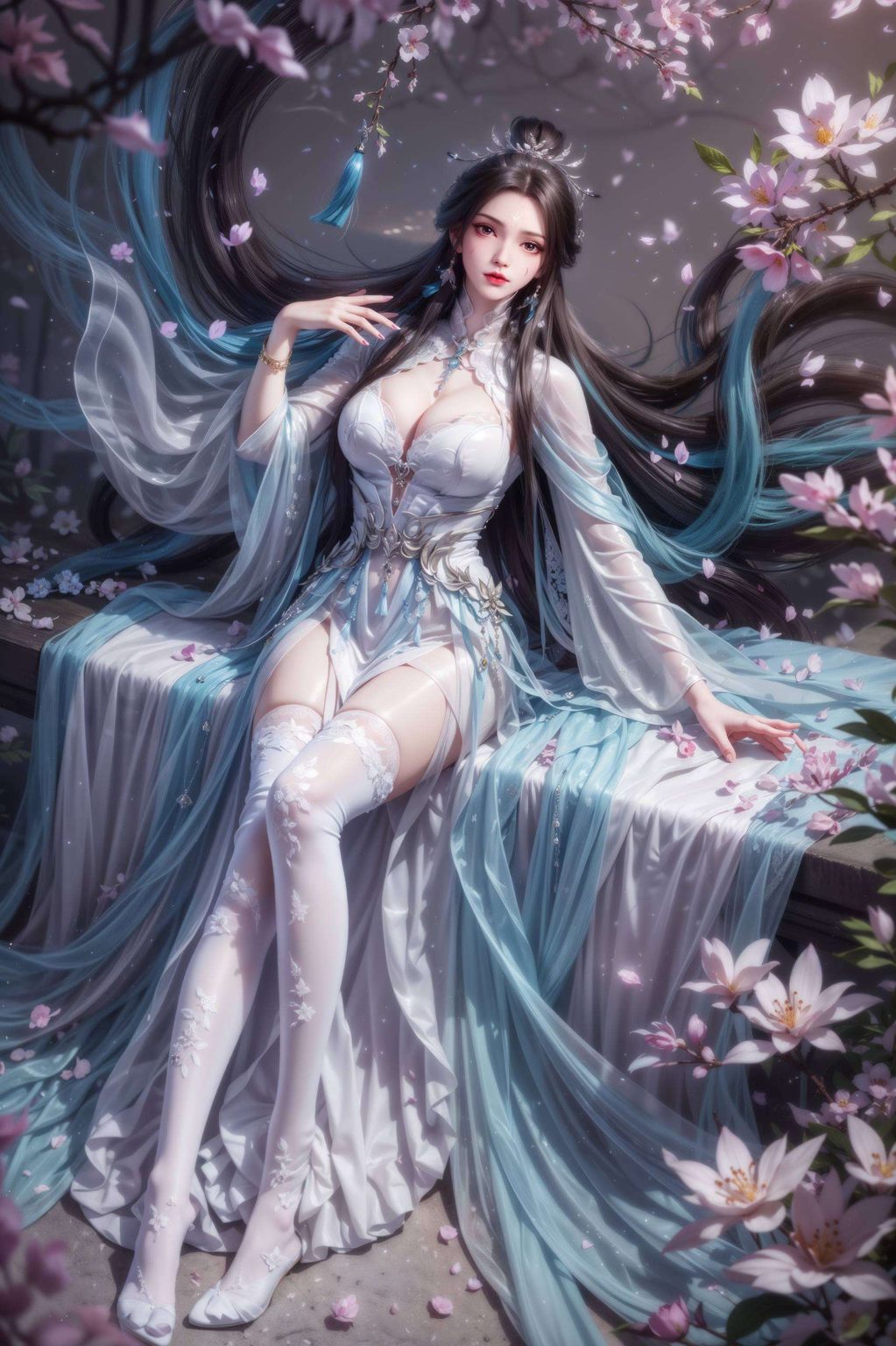 将国漫女神陆雪琪的优雅气质展现得淋漓尽致那清冷如霜的容颜