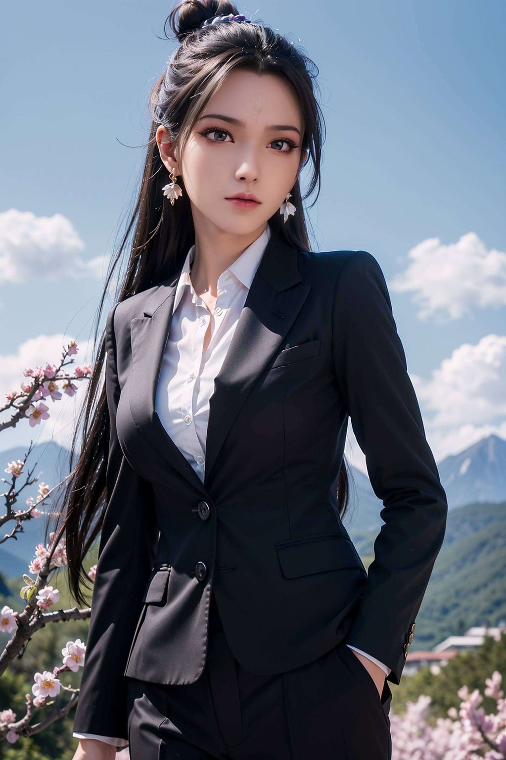 雪琪姐姐那一身白衣如雪今儿个给大家介绍一位古风界的女神级角色——高清动态壁纸陆雪琪！她不仅是诛仙中的绝世美女