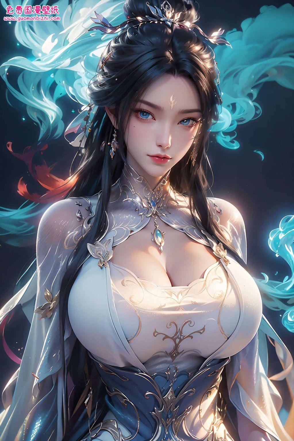 这款壁纸绚丽多彩那是融合了玄幻色彩